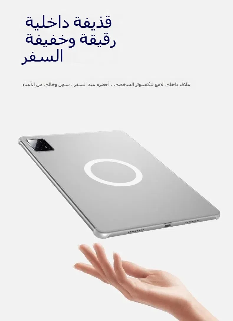 کاور مغناطیسی Gruattreay سازگار با تبلت شیائومی Mi Pad 7/Xiaomi Pad 7 Pro 11.2 اینچی، کاور هوشمند فوق العاده نازک با قابلیت چرخش 720 درجه و جداشدنی (آبی)
