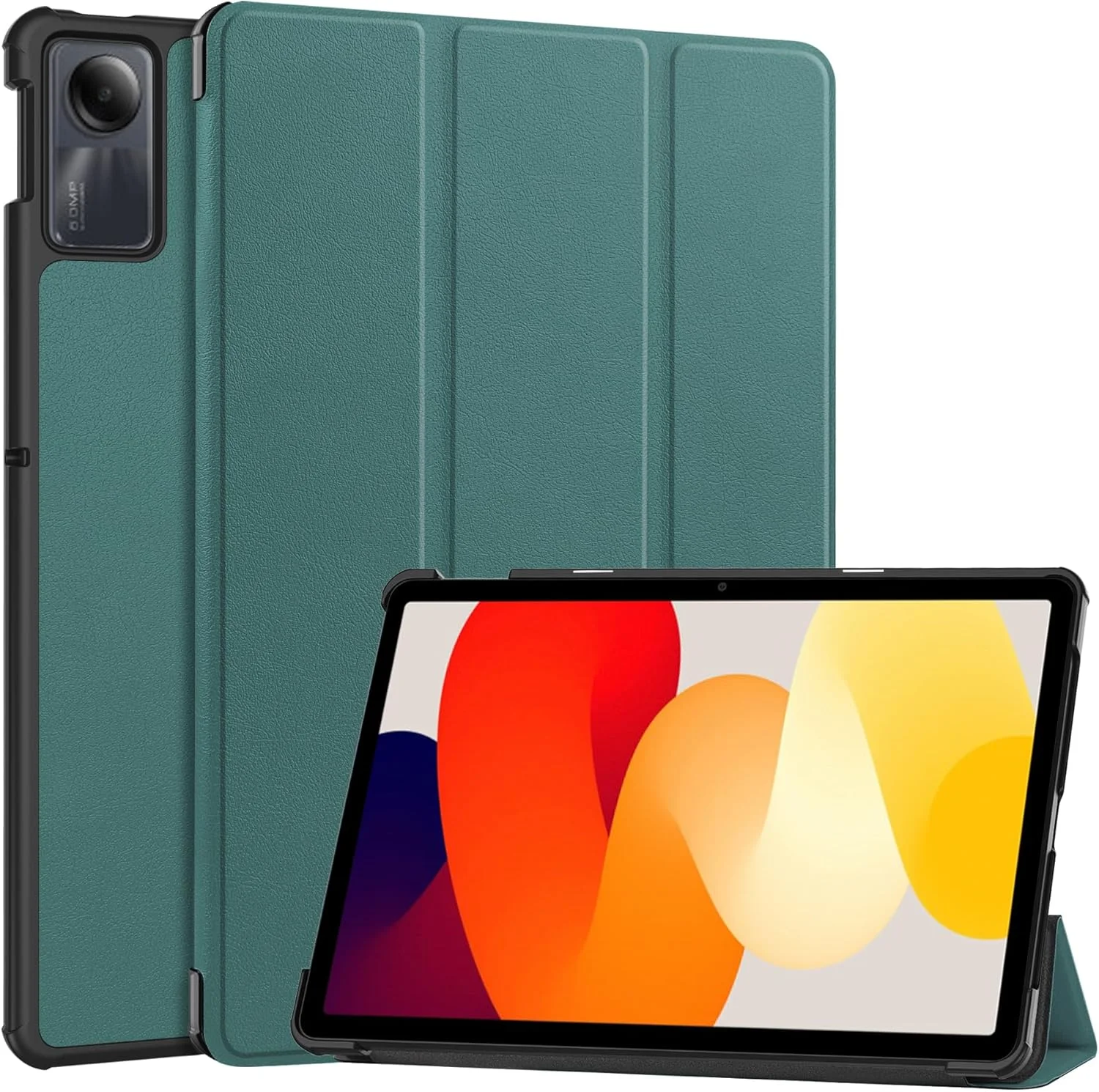 کاور محافظ XITODA برای تبلت شیائومی Redmi Pad SE 11 اینچ 2023، جلد چرمی محافظ با قابلیت استند، سبز تیره کاور محافظ XITODA برای تبلت شیائومی Redmi Pad SE 11 اینچ 2023، جلد چرمی محافظ با قابلیت استند، سبز تیره