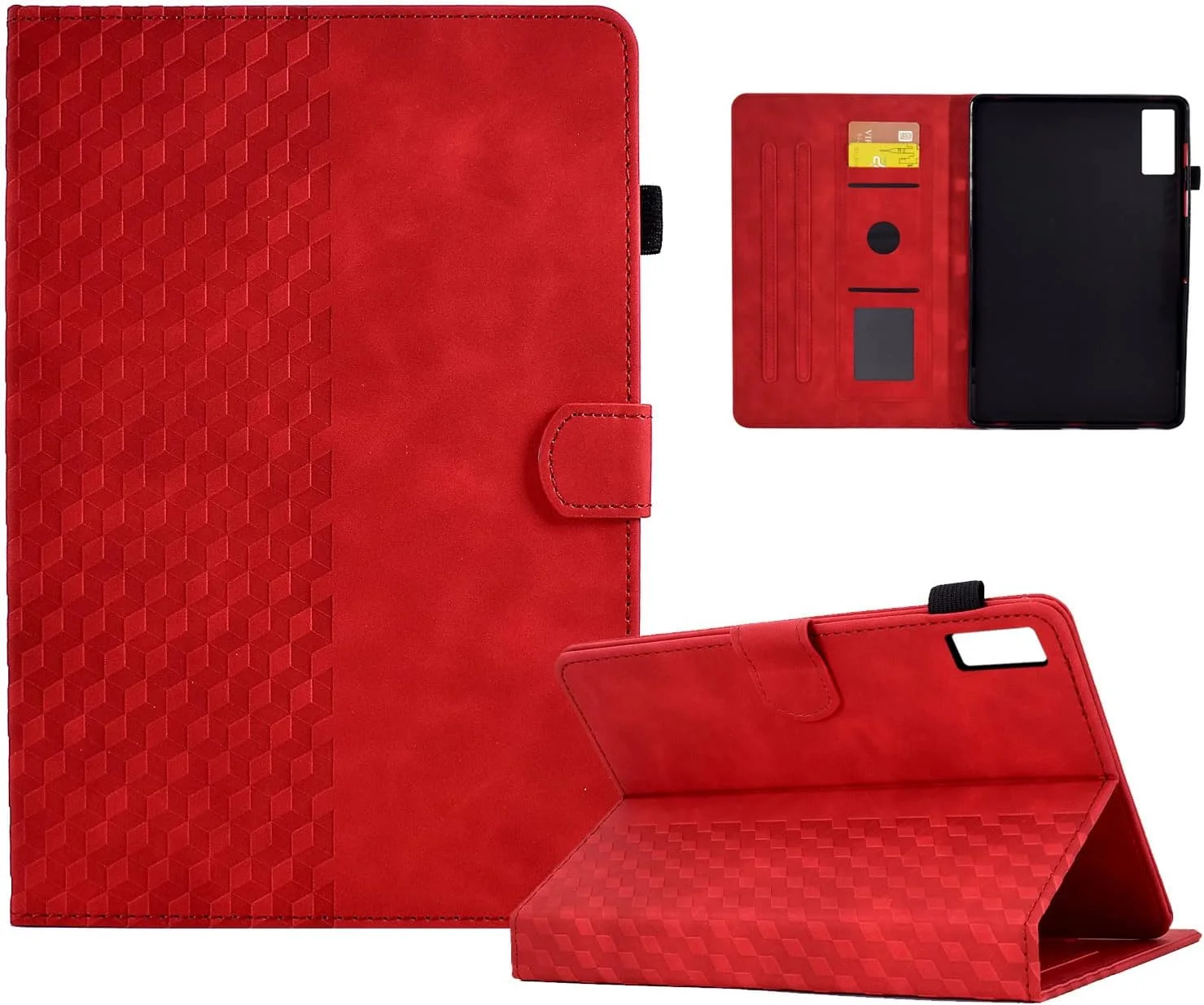کیف تبلت شیائومی Redmi Pad 10.61 اینچی Rosbtib، کیف محافظ چرمی PU با عملکرد استند، جای کارت، مغناطیسی، کیف تبلت برای Redmi Pad 10.61 اینچی 2022 - قرمز کیف تبلت شیائومی Redmi Pad 10.61 اینچی Rosbtib، کیف محافظ چرمی PU با عملکرد استند، جای کارت، مغناطیسی، کیف تبلت برای Redmi Pad 10.61 اینچی 2022 - قرمز