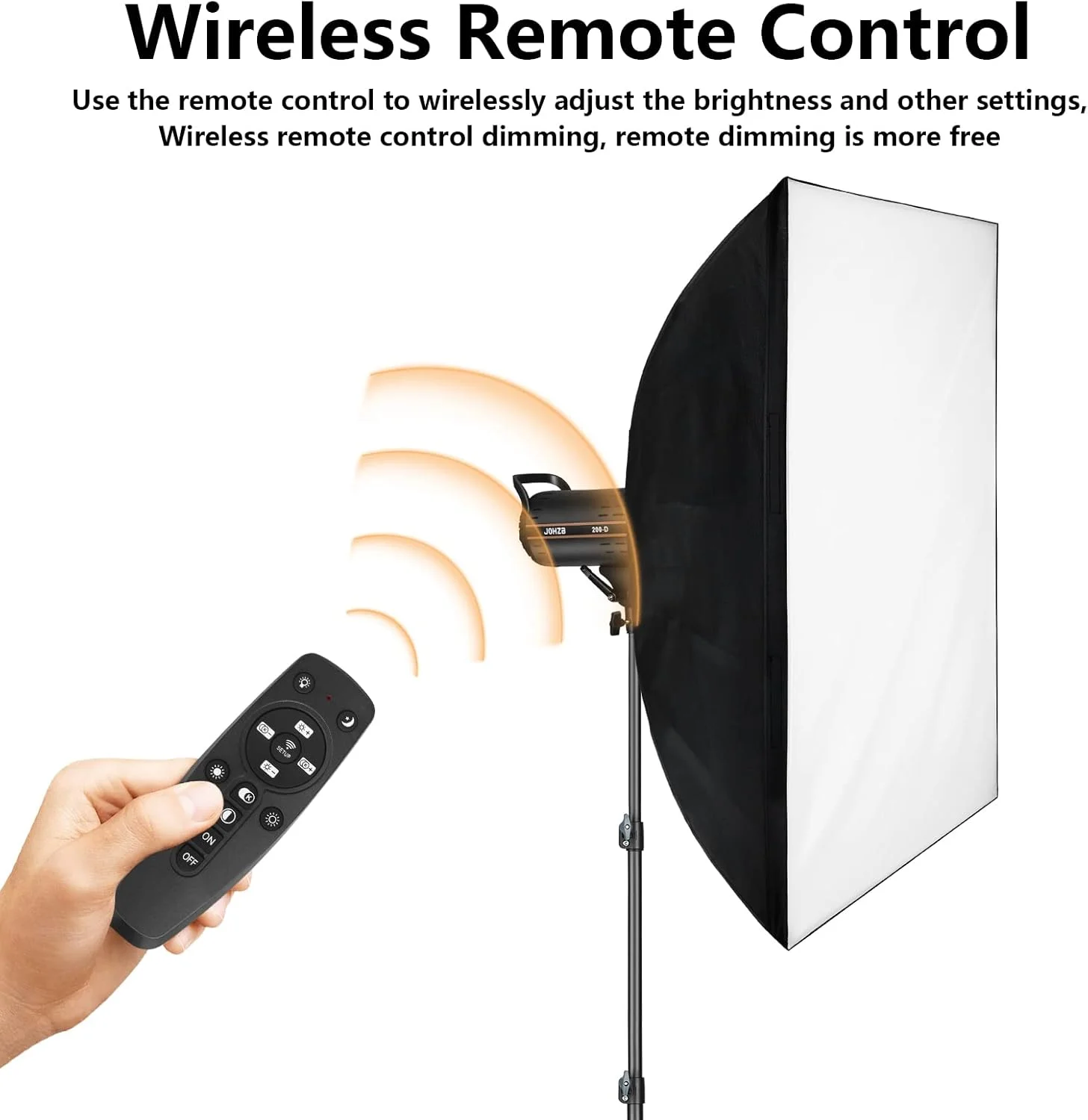 کیت نور ویدئویی 200 وات Padom، نورپردازی مداوم برای عکاسی با مانت بوئنز، سافت باکس و پایه، نور استودیویی با اپلیکیشن برای عکاسی، ویدیوهای یوتیوب و ضبط فیلم (مجموعه 1 عددی)