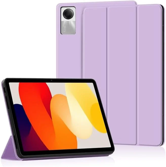 کیف تبلت مسافرتی سازگار با Xiaomi Redmi Pad SE با عملکرد بیدار/خواب خودکار، عملکرد پایه سه تایی، کیف تاشو TPU نرم و باریک، کیف محافظ سازگار کیف تبلت مسافرتی سازگار با Xiaomi Redmi Pad SE با عملکرد بیدار/خواب خودکار، عملکرد پایه سه تایی، کیف تاشو TPU نرم و باریک، کیف محافظ سازگار