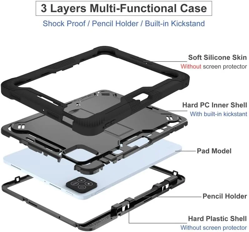 Gruattreay Case Compatible with Xiaomi Pad 7 Pro/Pad 7, Multi-Functional Anti-fall Tablet Case with Kickstand & Pen Slot, Kids-Friendly Protective Cover for Mi Pad 7 Pro (Green) Gruattreay Case Compatible with Xiaomi Pad 7 Pro/Pad 7, Multi-Functional Anti-fall Tablet Case with Kickstand & Pen Slot, Kids-Friendly Protective Cover for Mi Pad 7 Pro (Green)
