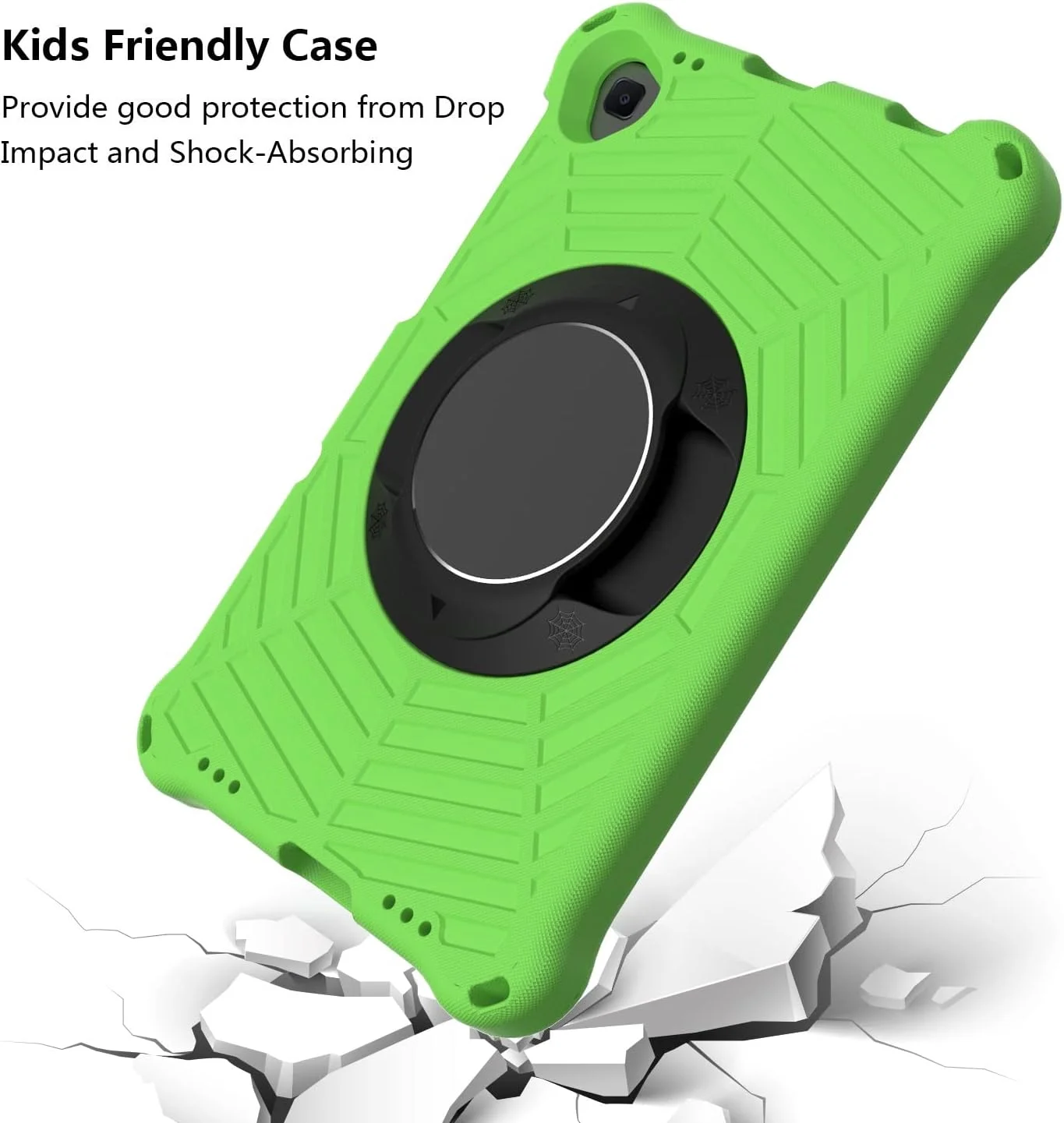 محافظ تبلت سازگار با تبلت شیائومی Mi Pad 4 Plus (10.1")، قاب محافظ ضد ضربه سازگار با کودکان با پایه چرخان سبک و بادوام، بند شانه ای Tabletacce