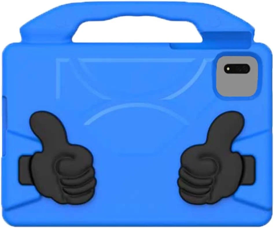 کیف محافظ کودکانه Chstls مناسب برای تبلت شیائومی پد 6 / شیائومی پد 6 پرو 11.0 اینچی مدل 2023، جنس EVA سبک وزن، مقاوم در برابر ضربه، دارای دسته، کاور فانتزی با استند تاشو و جای مدادی - آبی