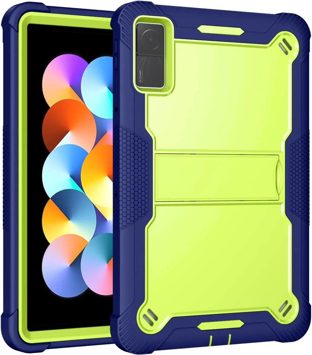 کاور محافظ کودکانه ضد ضربه پایه دار مناسب برای تبلت شیائومی Redmi Pad 10.61 اینچ (آبی تیره + سبز) کاور محافظ کودکانه ضد ضربه پایه دار مناسب برای تبلت شیائومی Redmi Pad 10.61 اینچ (آبی تیره + سبز)