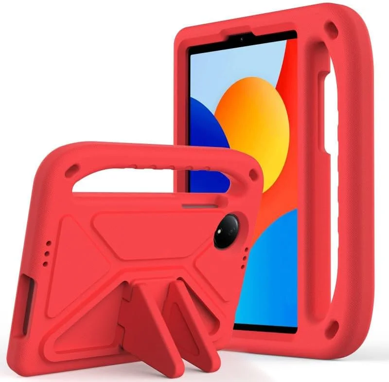 کاور تبلت Gruattreay مناسب برای شیائومی Redmi Pad SE 8.7 اینچ (2024)، کاور هوشمند ضد ضربه EVA با دسته حمل و استند مخفی، کاور محافظ کودکانه (قرمز) کاور تبلت Gruattreay مناسب برای شیائومی Redmi Pad SE 8.7 اینچ (2024)، کاور هوشمند ضد ضربه EVA با دسته حمل و استند مخفی، کاور محافظ کودکانه (قرمز)