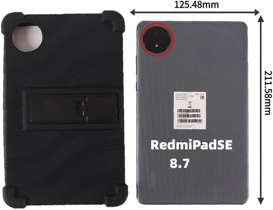 Gruattreay Case Compatible with Case for Xiaomi Redmi Pad SE 8.7 Inch 2024 Tablet, Full Coverage Ultra Slim Silicone Shockproof Lightweight Protective Cover Case, with Adjustable Stand (Sky Blue) Gruattreay Case Compatible with Case for Xiaomi Redmi Pad SE 8.7 Inch 2024 Tablet, Full Coverage Ultra Slim Silicone Shockproof Lightweight Protective Cover Case, with Adjustable Stand (Sky Blue)