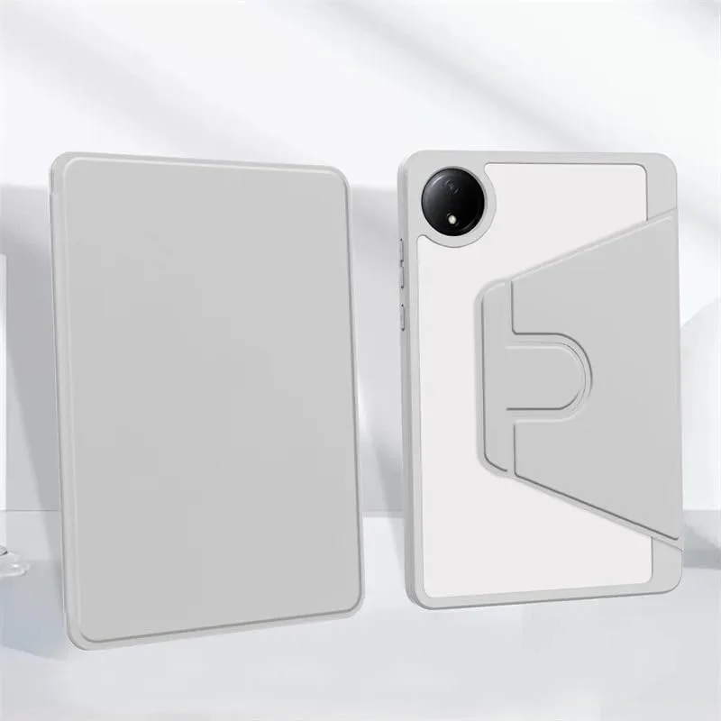 کیف Gruattreay سازگار با شیائومی Redmi Pad SE 8.7 اینچ 2024، با جای مداد، کیف تبلت چرمی با پایه چرخش 360 درجه، روکش پشتی اکریلیک شفاف با قابلیت خواب/بیدار شدن خودکار (خاکستری) کیف Gruattreay سازگار با شیائومی Redmi Pad SE 8.7 اینچ 2024، با جای مداد، کیف تبلت چرمی با پایه چرخش 360 درجه، روکش پشتی اکریلیک شفاف با قابلیت خواب/بیدار شدن خودکار (خاکستری)