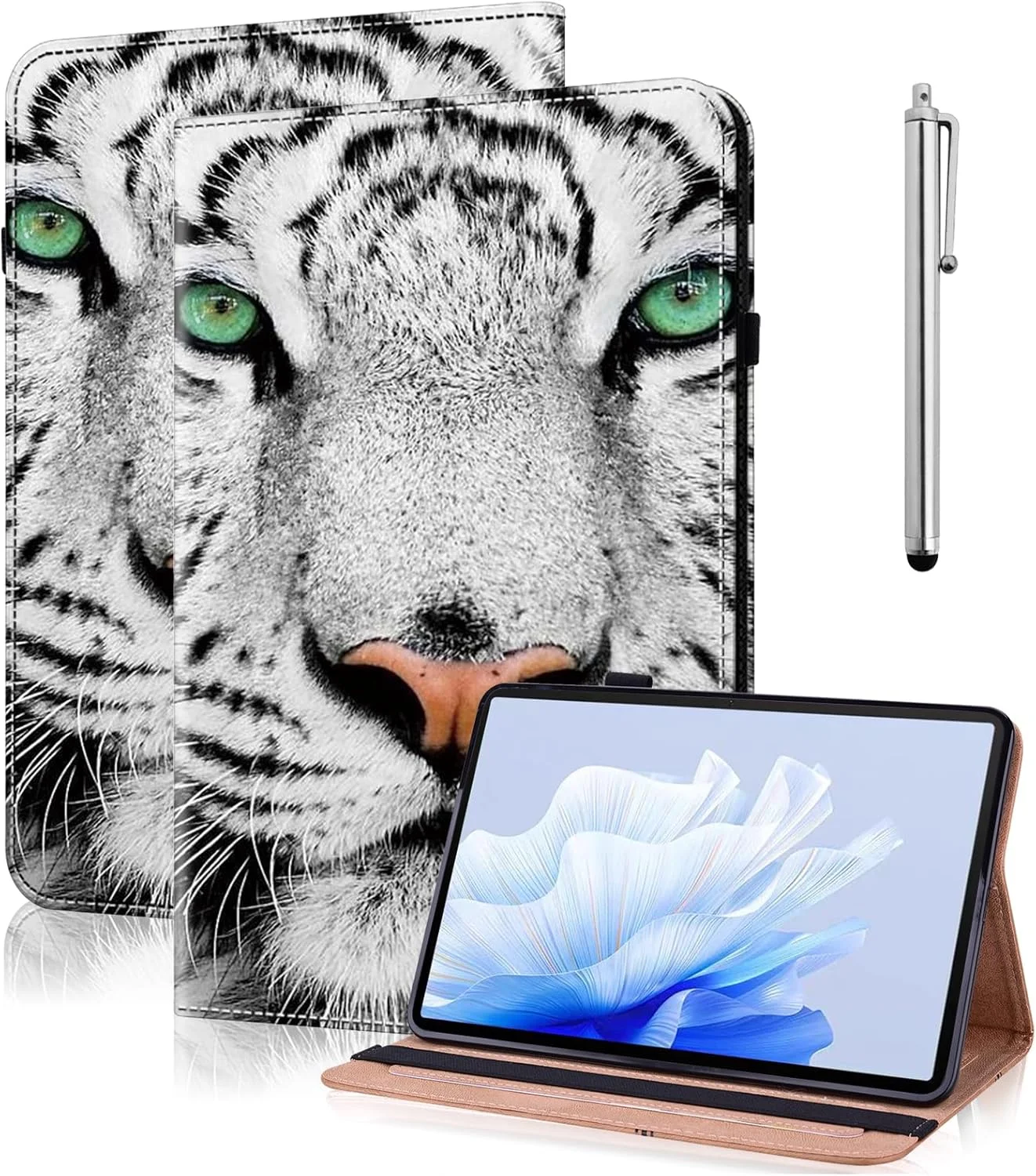 کاور تبلت TUOLISG مناسب برای شیائومی Mi Pad 7/7 Pro (11.2 اینچ، مدل 2024، نسل 7) با جای قلم، کاور تبلت چرمی PU ضد ضربه با عملکرد استند، دارای جای کارت برای شیائومی Pad 7/7 Pro طرح ببر سفید کاور تبلت TUOLISG مناسب برای شیائومی Mi Pad 7/7 Pro (11.2 اینچ، مدل 2024، نسل 7) با جای قلم، کاور تبلت چرمی PU ضد ضربه با عملکرد استند، دارای جای کارت برای شیائومی Pad 7/7 Pro طرح ببر سفید