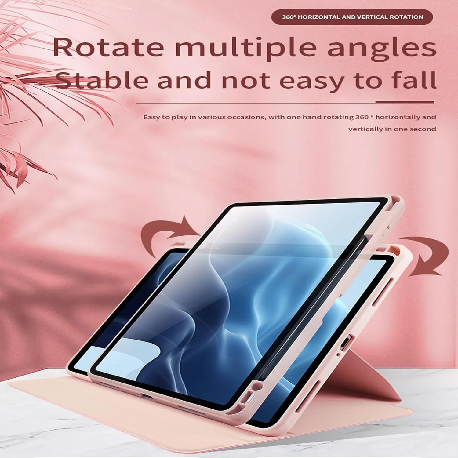 Shockproof Tablet Case for Xiaomi Mi Pad 6/6 Pro 2023 11.2 Inch, 360° Swivel Multi-Angle Stand Case Cover with Auto Wake/Sleep,Pen Holder,Pink Shockproof Tablet Case for Xiaomi Mi Pad 6/6 Pro 2023 11.2 Inch, 360° Swivel Multi-Angle Stand Case Cover with Auto Wake/Sleep,Pen Holder,Pink