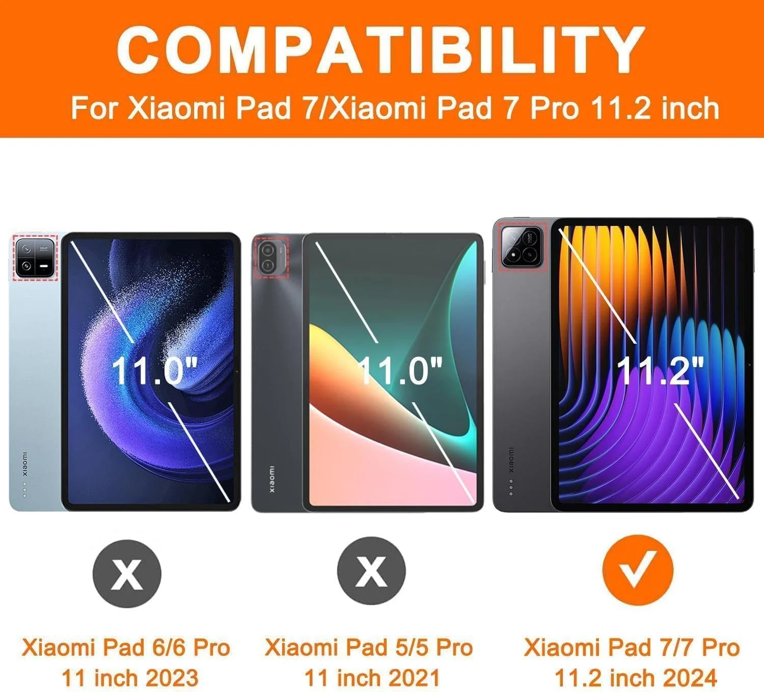 کاور تبلت TUOLISG مناسب برای شیائومی Mi Pad 7/7 Pro (11.2 اینچ، مدل 2024، نسل 7) با جای قلم، کاور تبلت چرمی PU ضد ضربه با عملکرد استند، دارای جای کارت برای شیائومی Pad 7/7 Pro طرح ببر سفید کاور تبلت TUOLISG مناسب برای شیائومی Mi Pad 7/7 Pro (11.2 اینچ، مدل 2024، نسل 7) با جای قلم، کاور تبلت چرمی PU ضد ضربه با عملکرد استند، دارای جای کارت برای شیائومی Pad 7/7 Pro طرح ببر سفید