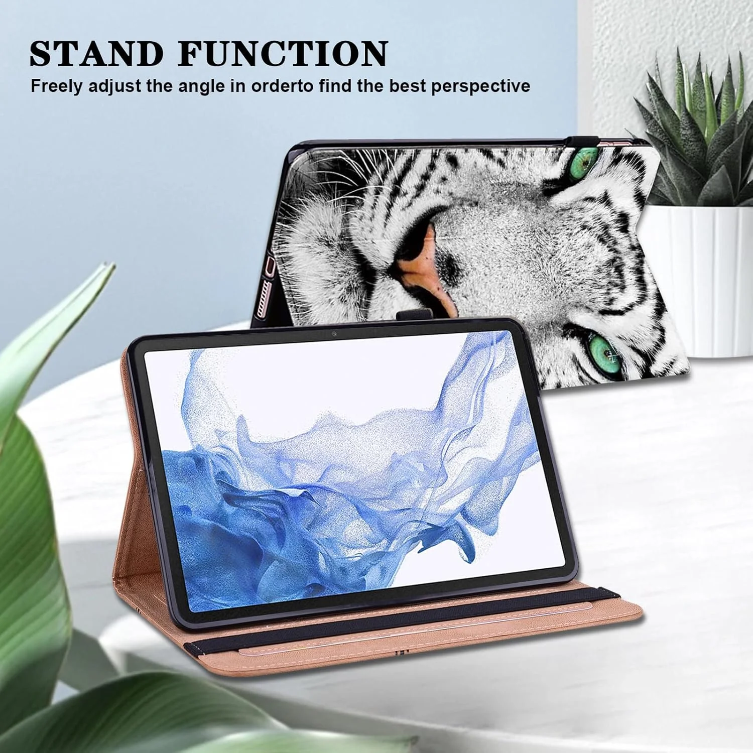 کاور تبلت TUOLISG مناسب برای شیائومی Mi Pad 7/7 Pro (11.2 اینچ، مدل 2024، نسل 7) با جای قلم، کاور تبلت چرمی PU ضد ضربه با عملکرد استند، دارای جای کارت برای شیائومی Pad 7/7 Pro طرح ببر سفید کاور تبلت TUOLISG مناسب برای شیائومی Mi Pad 7/7 Pro (11.2 اینچ، مدل 2024، نسل 7) با جای قلم، کاور تبلت چرمی PU ضد ضربه با عملکرد استند، دارای جای کارت برای شیائومی Pad 7/7 Pro طرح ببر سفید