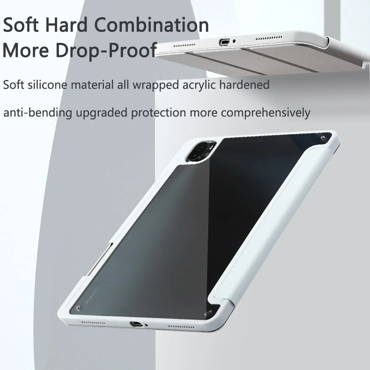 Gruattreay Tri-Fold Smart Tablet Case Compatible with Xiaomi Pad 6 11 Inch 2023 with Pencil Holder, Clear Slim Stand Shockproof TPU Back Cover, Auto Wake/Sleep Shell for Mi Pad 6 (Blue) Gruattreay Tri-Fold Smart Tablet Case Compatible with Xiaomi Pad 6 11 Inch 2023 with Pencil Holder, Clear Slim Stand Shockproof TPU Back Cover, Auto Wake/Sleep Shell for Mi Pad 6 (Blue)