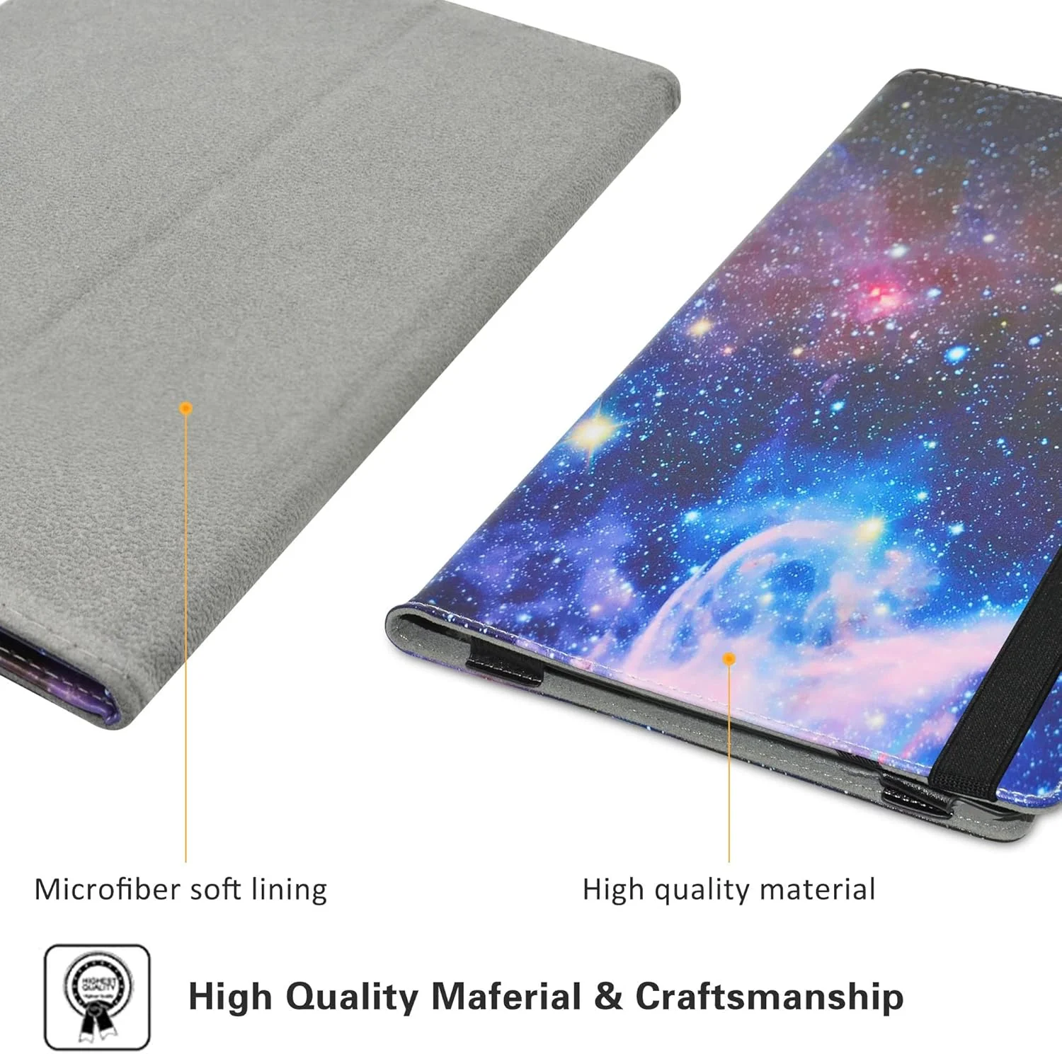 کیف چرمی استنددار MAMA MOUTH سازگار با Xiaomi Book S، کیف باریک PU برای تبلت 12.4 اینچی Xiaomi Book S Windows، Galaxy