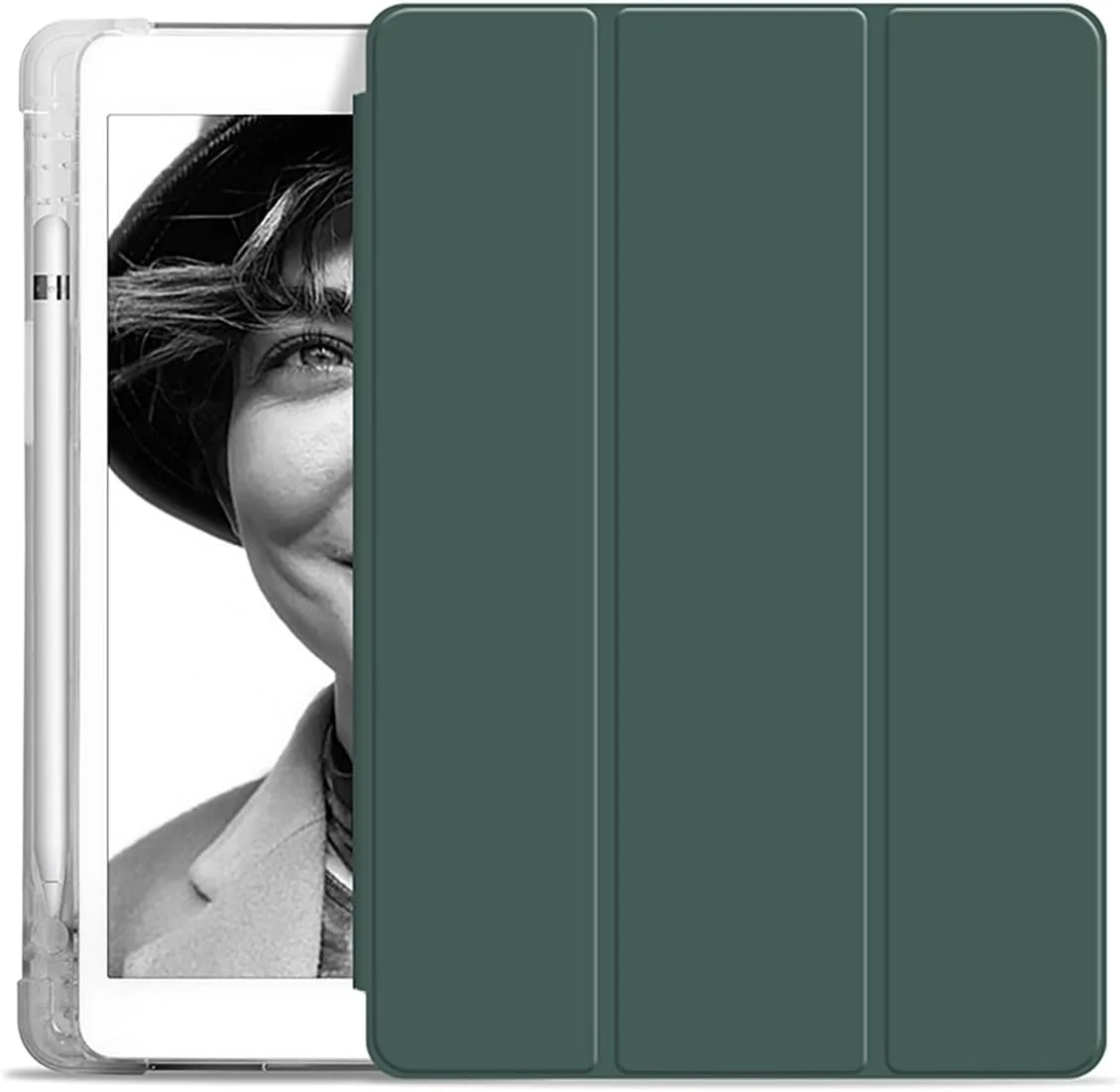کاور تبلت سازگار با شیائومی Redmi Pad 10.61 اینچ مدل 2022، کاور باریک TPU با قابلیت بیدار شدن/به خواب رفتن خودکار، کاور هوشمند با جای مداد، کاور ضد ضربه با قاب پشتی شفاف (سبز) کاور تبلت سازگار با شیائومی Redmi Pad 10.61 اینچ مدل 2022، کاور باریک TPU با قابلیت بیدار شدن/به خواب رفتن خودکار، کاور هوشمند با جای مداد، کاور ضد ضربه با قاب پشتی شفاف (سبز)