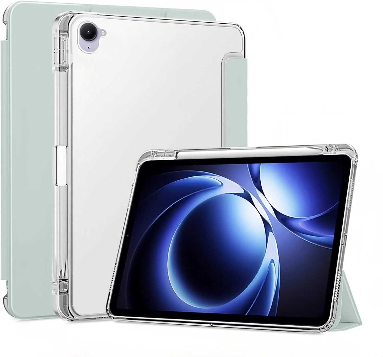 Gruattreay Compatible with Xiaomi Redmi K Pad Tablet 8.8 inch 2025 Case, TPU Slim Cover with Pencil Holder, Auto Wake/Sleep Smart Transparent Hard Back Stand Case (Light Green) Gruattreay Compatible with Xiaomi Redmi K Pad Tablet 8.8 inch 2025 Case, TPU Slim Cover with Pencil Holder, Auto Wake/Sleep Smart Transparent Hard Back Stand Case (Light Green)