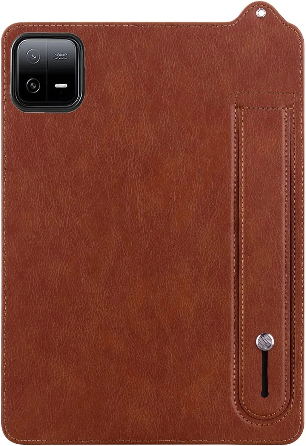 کیف تبلت مسافرتی، کیف چرمی TPU ضد ضربه با بند مچی سازگار با تبلت شیائومی Mi Pad 6/6 Pro 2023 11.2 اینچی (قهوه ای)