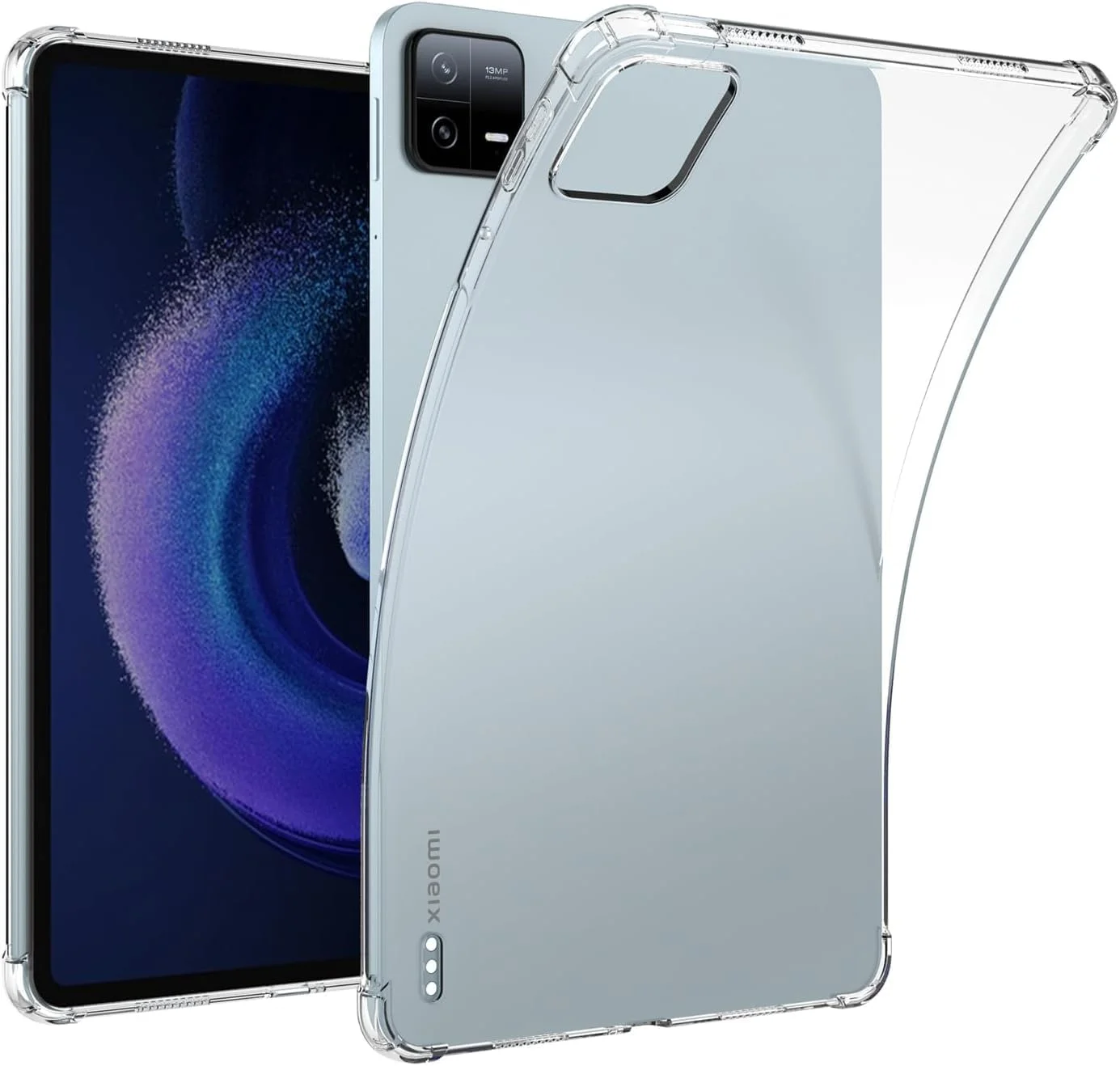 World biz Clear Case for Xiaomi Mi Pad 6/Mi Pad 6 Pro (11-Inch, 2023 Model) Tablet, Flexible Transparent Soft Bumper TPU Reinforced Corner, Shockproof Cover for Xiaomi Pad 6 11'' World biz Clear Case for Xiaomi Mi Pad 6/Mi Pad 6 Pro (11-Inch, 2023 Model) Tablet, Flexible Transparent Soft Bumper TPU Reinforced Corner, Shockproof Cover for Xiaomi Pad 6 11''