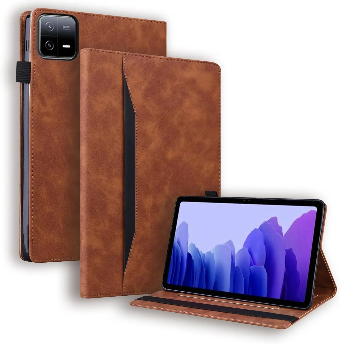 Gruattreay Leather Case for Xiaomi Pad 7 (2024),All-inclusive Anti-fall Tablet Case with Card Slot & Stand Function,Durable Anti-friction Kids-Friendly Protective Cover (Brown) Gruattreay Leather Case for Xiaomi Pad 7 (2024),All-inclusive Anti-fall Tablet Case with Card Slot & Stand Function,Durable Anti-friction Kids-Friendly Protective Cover (Brown)