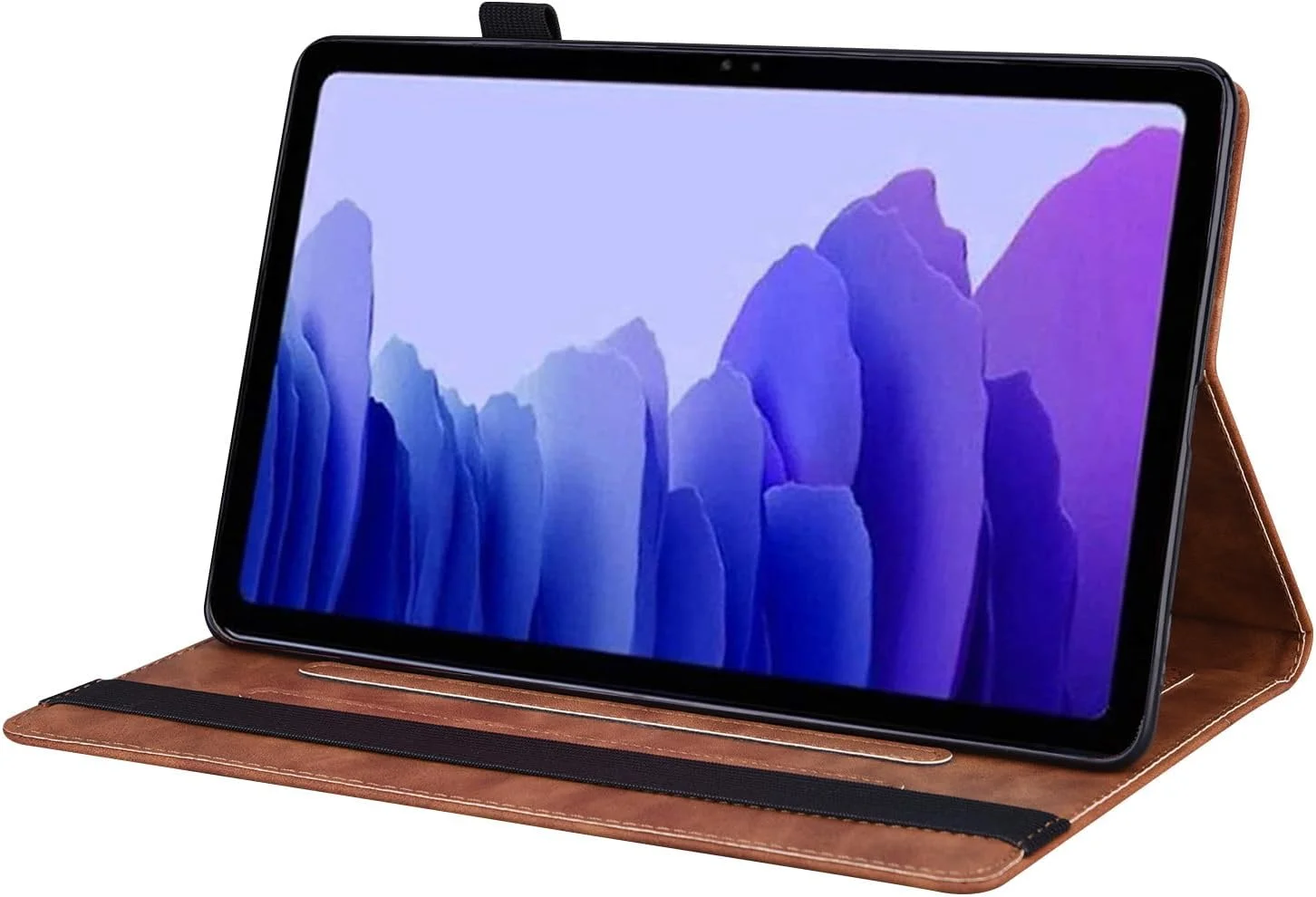 Gruattreay Leather Case for Xiaomi Pad 7 (2024),All-inclusive Anti-fall Tablet Case with Card Slot & Stand Function,Durable Anti-friction Kids-Friendly Protective Cover (Brown)