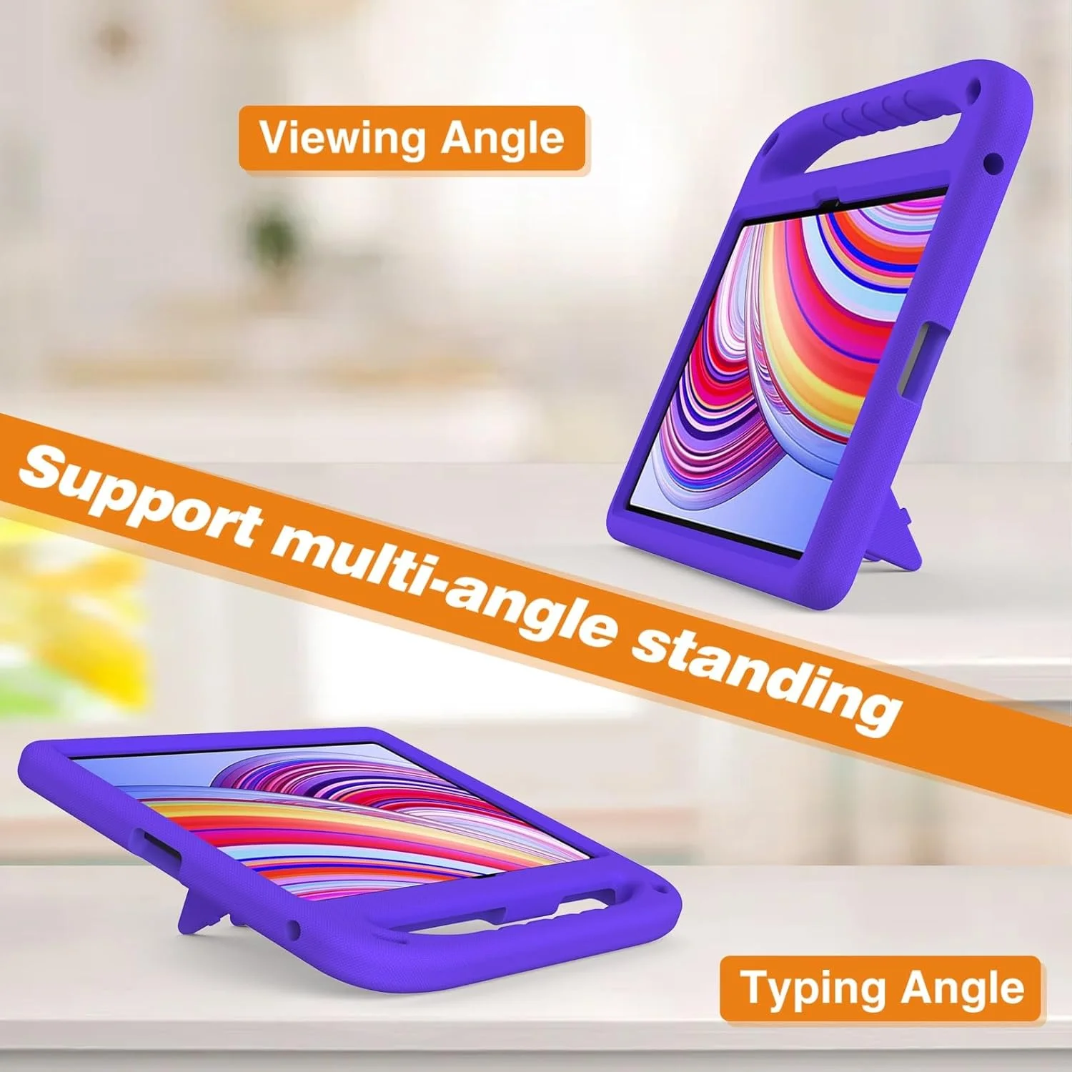 کیف مسافرتی تبلت سازگار با تبلت شیائومی Redmi Pad Pro 12.1 اینچ 2024، کیف محافظ سبک وزن EVA ضد ضربه سازگار با کودکان دارای دسته و بند شانه کیف مسافرتی تبلت سازگار با تبلت شیائومی Redmi Pad Pro 12.1 اینچ 2024، کیف محافظ سبک وزن EVA ضد ضربه سازگار با کودکان دارای دسته و بند شانه