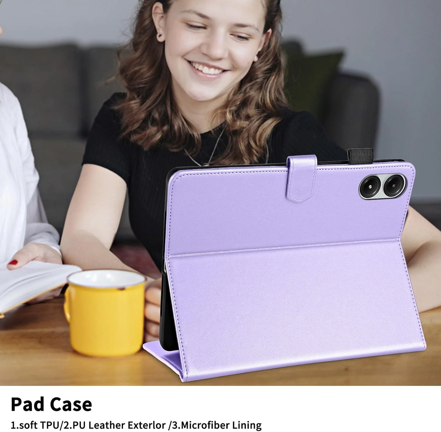 کیف چرمی تبلت Gruattreay سازگار با شیائومی Redmi Pad Pro 12.1 اینچ 2024، کیف استند PU و TPU با جای کارت، کیف ضد ضربه، کیف باریک تبلت (بنفش) کیف چرمی تبلت Gruattreay سازگار با شیائومی Redmi Pad Pro 12.1 اینچ 2024، کیف استند PU و TPU با جای کارت، کیف ضد ضربه، کیف باریک تبلت (بنفش)