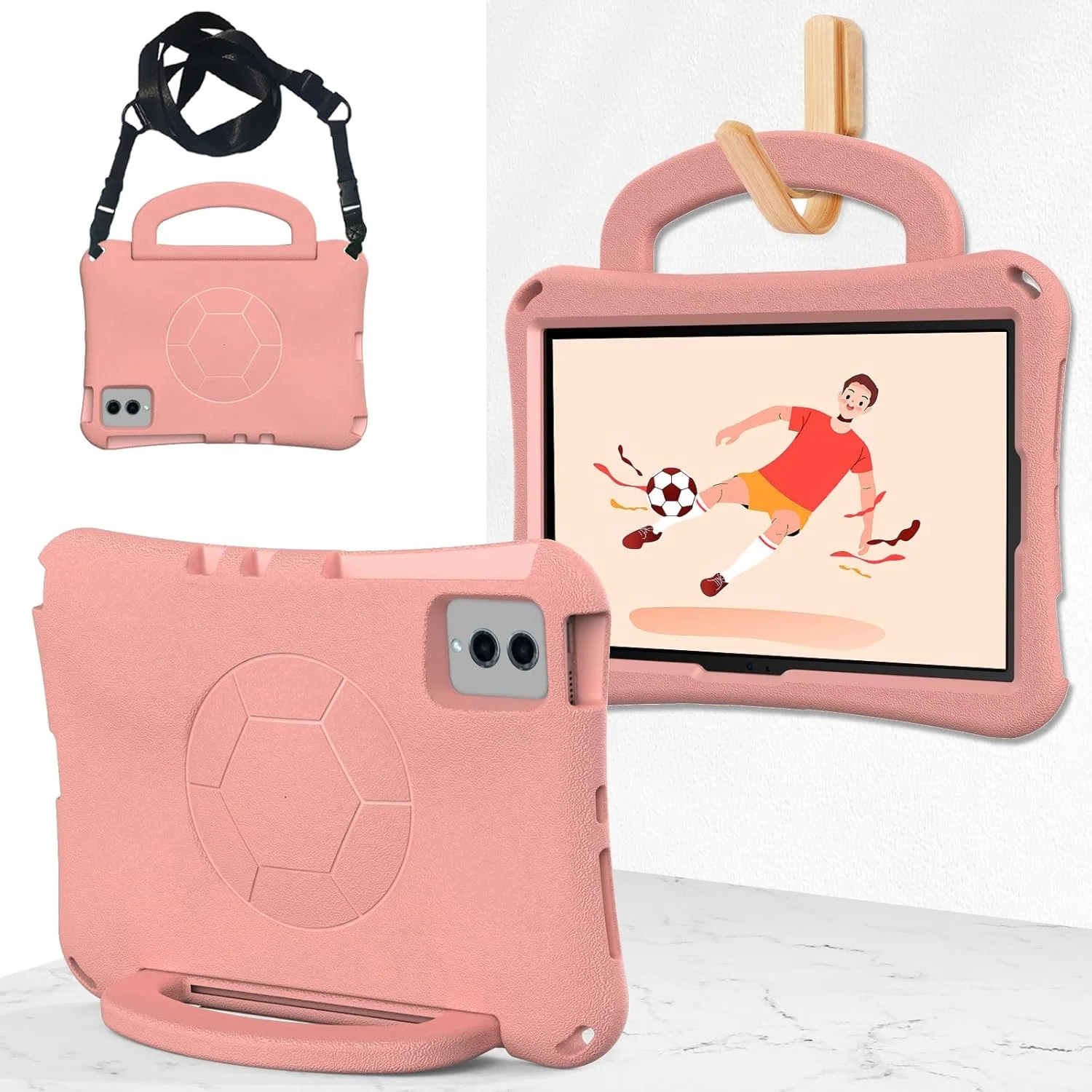 کاور تبلت مناسب کودکان سازگار با شیائومی Mi Pad 6/6 Pro 2023 11.2 اینچ، کاور محافظ سبک وزن EVA ضد ضربه مناسب کودکان با پایه دسته + بند شانه تبلت مناسب منزل (صورتی) کاور تبلت مناسب کودکان سازگار با شیائومی Mi Pad 6/6 Pro 2023 11.2 اینچ، کاور محافظ سبک وزن EVA ضد ضربه مناسب کودکان با پایه دسته + بند شانه تبلت مناسب منزل (صورتی)