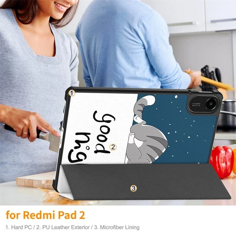 کیف تبلت Gruattreay برای شیائومی Redmi Pad 2 11 اینچی 2025، کیف چرمی PU سه تایی سبک وزن، جلد محافظ ضد ضربه با قابلیت بیدار شدن/خواب خودکار (تک شاخ) کیف تبلت Gruattreay برای شیائومی Redmi Pad 2 11 اینچی 2025، کیف چرمی PU سه تایی سبک وزن، جلد محافظ ضد ضربه با قابلیت بیدار شدن/خواب خودکار (تک شاخ)