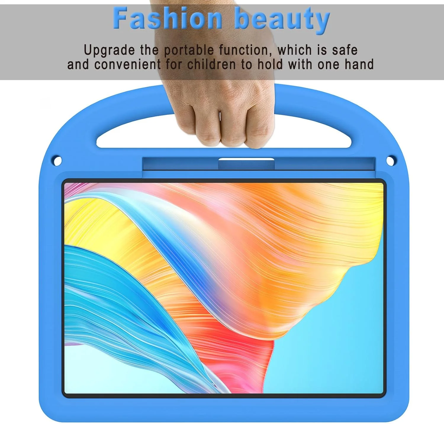 کاور محافظ تبلت شیائومی پد 7 پرو/پد 7 مدل Gruattreay، ضد ضربه با دسته حمل، استند و جای قلم، کاور محافظ کودکانه EVA+PC مناسب برای Mi Pad 7 Pro (سبز)