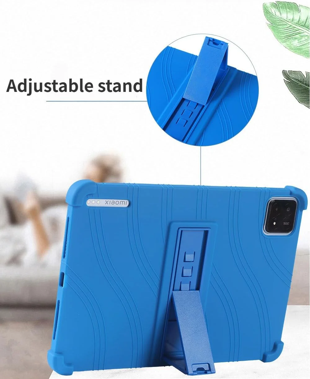 کاور کودکانه Gruattreay سازگار با شیائومی پد 6S Pro 12.4 اینچی، تولید 2024، کاور محافظ سیلیکونی نرم و قابل تنظیم مناسب کودکان برای Mi Pad 6S Pro (قرمز)