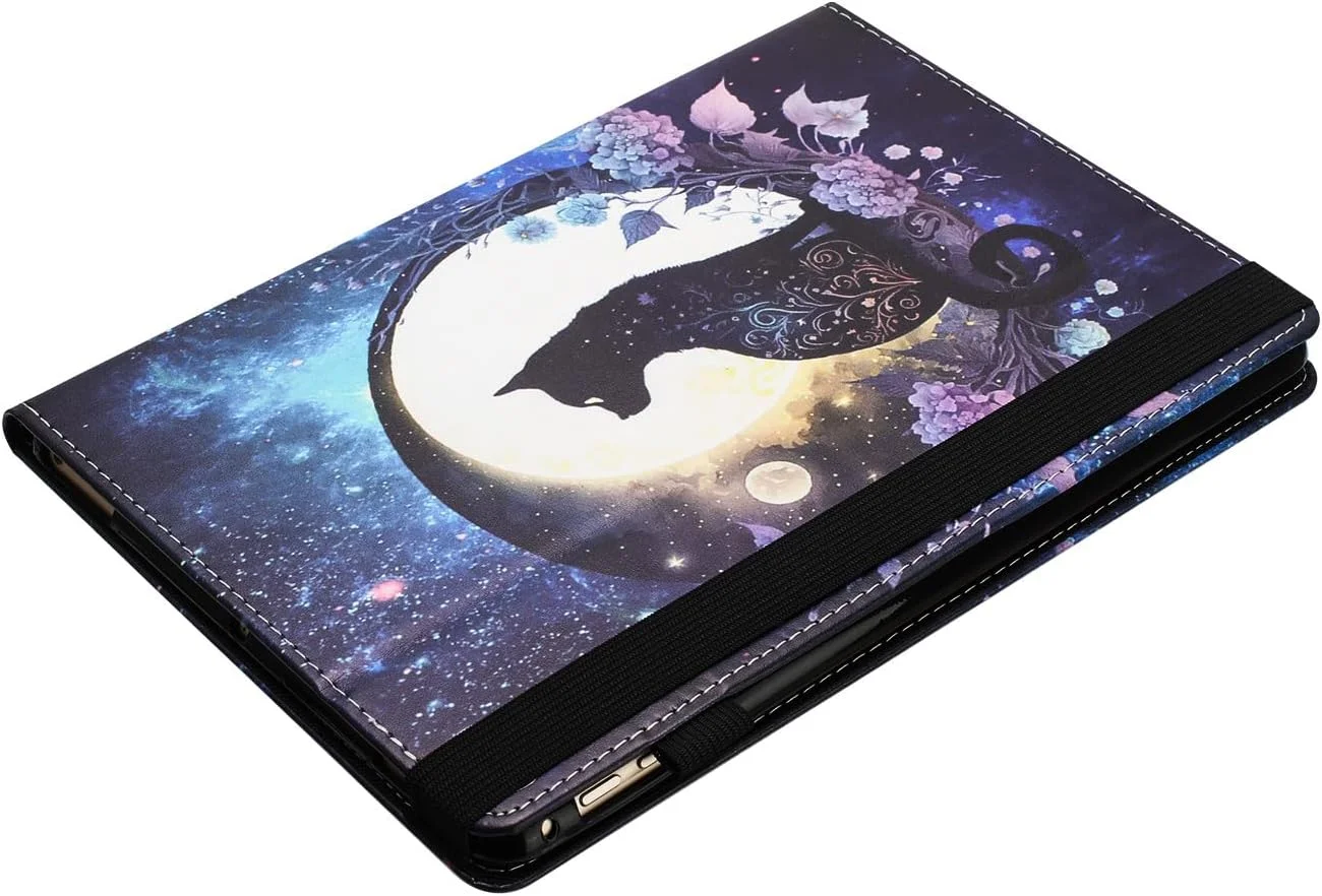 کیف محافظ چرمی ممتاز LSPCASA برای شیائومی Redmi Pad Pro (12.1 اینچ) سازگار با تبلت Redmi Pad Pro 12.1 با جای کارت، نگهدارنده قلم و عملکرد استند - طرح گربه ماه کیف محافظ چرمی ممتاز LSPCASA برای شیائومی Redmi Pad Pro (12.1 اینچ) سازگار با تبلت Redmi Pad Pro 12.1 با جای کارت، نگهدارنده قلم و عملکرد استند - طرح گربه ماه