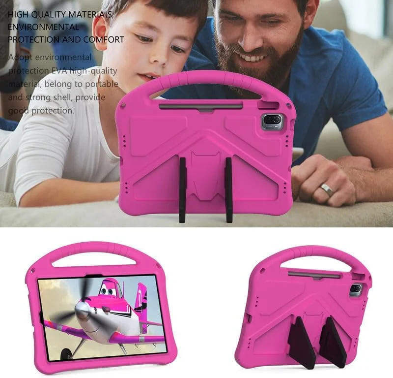 کیف محافظ کودکانه نیکاکیو مناسب برای شیائومی پد 5، کاور تبلت سازگار با شیائومی پد 5 پرو 11 اینچ 2021، دارای دسته و استند، مقاوم، سبک و ضد ضربه، رنگ رز کیف محافظ کودکانه نیکاکیو مناسب برای شیائومی پد 5، کاور تبلت سازگار با شیائومی پد 5 پرو 11 اینچ 2021، دارای دسته و استند، مقاوم، سبک و ضد ضربه، رنگ رز