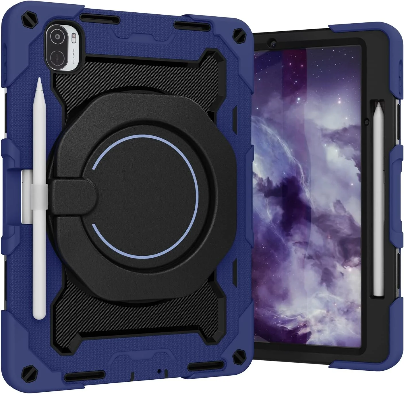 nincyee Tablet Silicone Case for Xiaomi Pad 5 Pro 11",Shockproof Case with Pencil Holder,Shoulder Strap,Rotating Large Ring Hanging Kickstand for Kids nincyee Tablet Silicone Case for Xiaomi Pad 5 Pro 11",Shockproof Case with Pencil Holder,Shoulder Strap,Rotating Large Ring Hanging Kickstand for Kids
