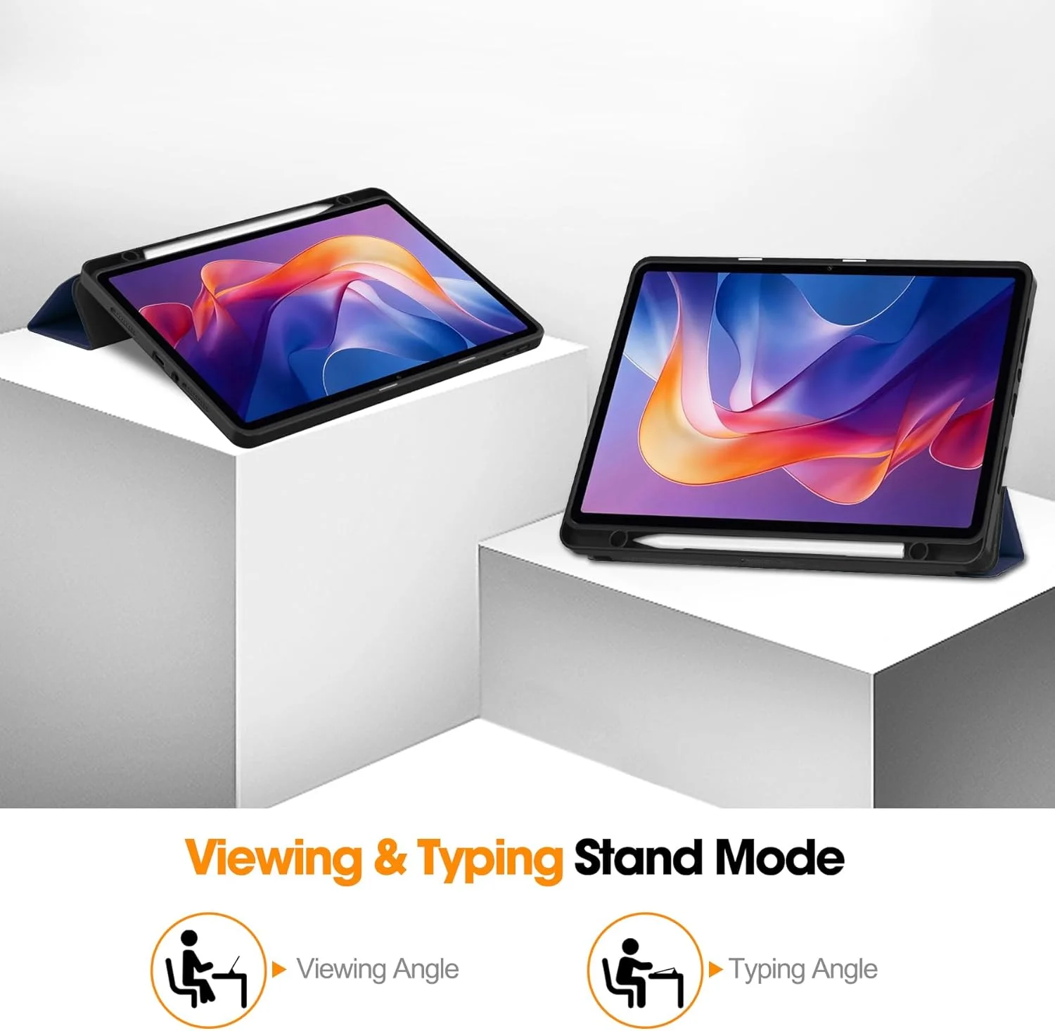 کاور تبلت Gruattreay برای شیائومی Redmi Pad 2 11 اینچی (2025) با جای مداد داخلی، لبه TPU نرم، سبک وزن، سه تایی تاشو چرمی PU با قابلیت بیدار/خواب خودکار (آبی) کاور تبلت Gruattreay برای شیائومی Redmi Pad 2 11 اینچی (2025) با جای مداد داخلی، لبه TPU نرم، سبک وزن، سه تایی تاشو چرمی PU با قابلیت بیدار/خواب خودکار (آبی)