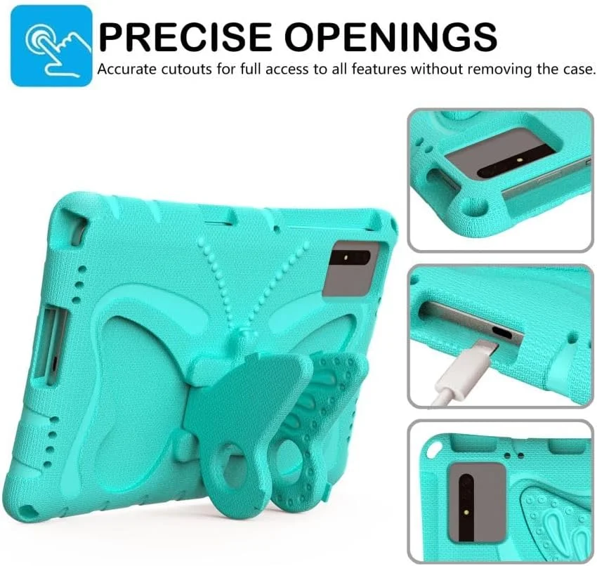 کیف محافظ کودکانه BLCshine مناسب برای تبلت شیائومی پد 6 / شیائومی پد 6 پرو 11.0 اینچ 2023، سبک وزن، فوم نرم EVA، مقاوم در برابر ضربه، طرح پروانه ای، دارای بند شانه - سبز یخی کیف محافظ کودکانه BLCshine مناسب برای تبلت شیائومی پد 6 / شیائومی پد 6 پرو 11.0 اینچ 2023، سبک وزن، فوم نرم EVA، مقاوم در برابر ضربه، طرح پروانه ای، دارای بند شانه - سبز یخی