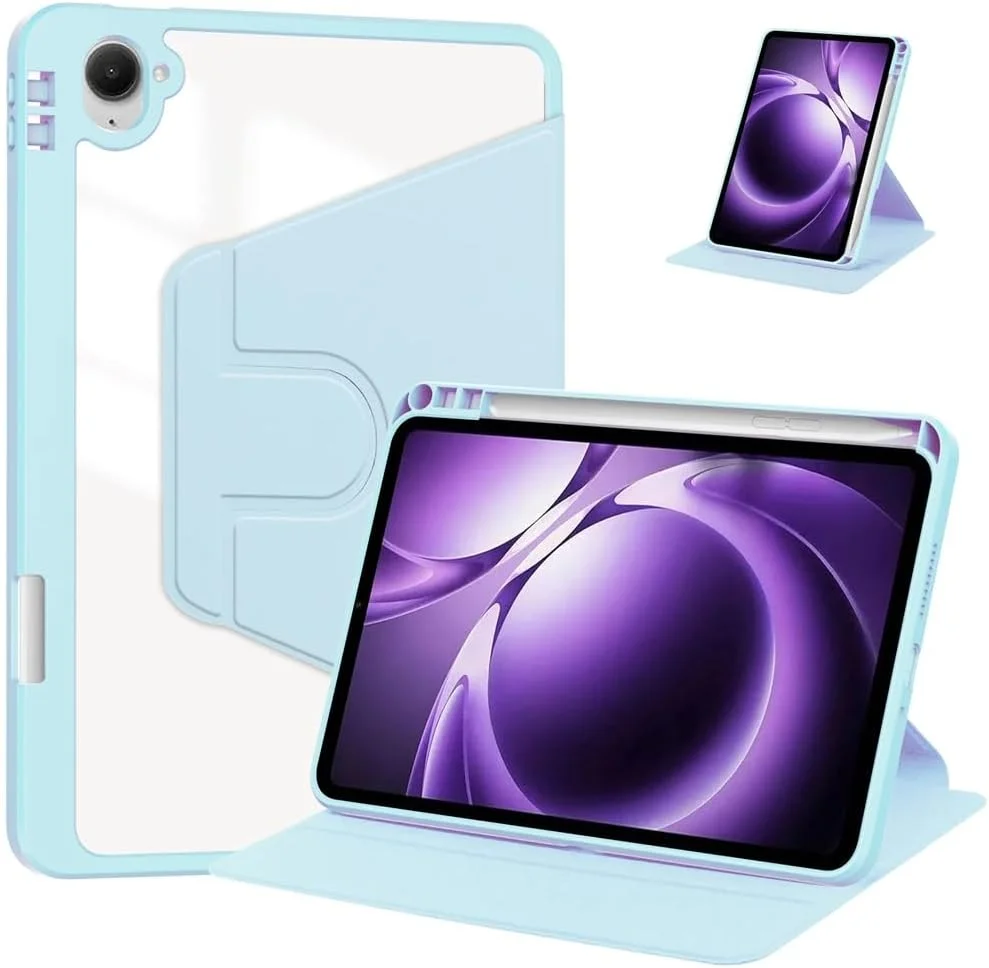 کاور تبلت شیائومی Redmi K Pad 8.8 اینچ (2025) مدل Gruattreay، کاور چرمی با قابلیت بیدار شدن/خواب خودکار، استند چرخان 360 درجه، قاب پشتی شفاف اکریلیک و جای قلم (آبی) کاور تبلت شیائومی Redmi K Pad 8.8 اینچ (2025) مدل Gruattreay، کاور چرمی با قابلیت بیدار شدن/خواب خودکار، استند چرخان 360 درجه، قاب پشتی شفاف اکریلیک و جای قلم (آبی)