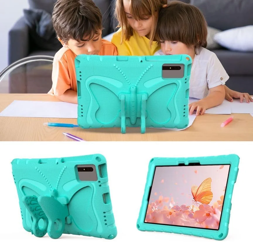 کیف محافظ کودکانه BLCshine مناسب برای تبلت شیائومی پد 6 / شیائومی پد 6 پرو 11.0 اینچ 2023، سبک وزن، فوم نرم EVA، مقاوم در برابر ضربه، طرح پروانه ای، دارای بند شانه - سبز یخی کیف محافظ کودکانه BLCshine مناسب برای تبلت شیائومی پد 6 / شیائومی پد 6 پرو 11.0 اینچ 2023، سبک وزن، فوم نرم EVA، مقاوم در برابر ضربه، طرح پروانه ای، دارای بند شانه - سبز یخی