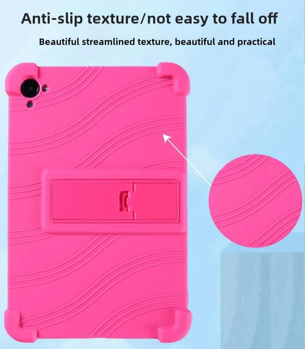 کاور تبلت کودکانه Gruattreay سازگار با شیائومی Redmi K Pad 8.8 اینچ 2025 [مناسب کودکان] کاور سیلیکونی نرم ضخیم با 4 گوشه تقویت شده و ضد ضربه به همراه استند چند زاویه ای (بنفش)