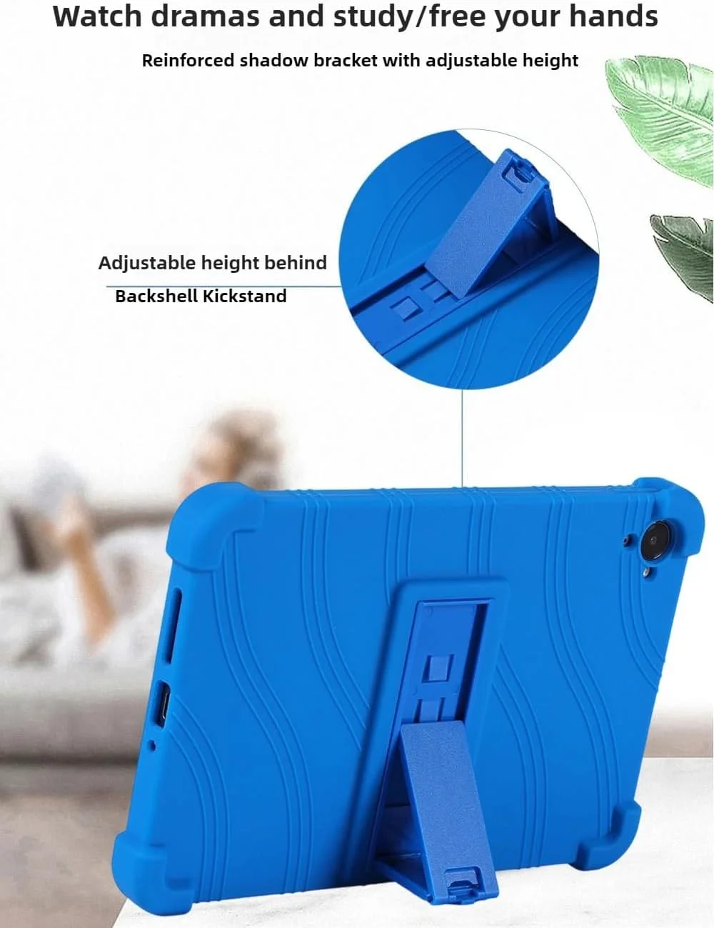 کاور تبلت کودکانه Gruattreay سازگار با شیائومی Redmi K Pad 8.8 اینچ 2025 [مناسب کودکان] کاور سیلیکونی نرم ضخیم با 4 گوشه تقویت شده و ضد ضربه به همراه استند چند زاویه ای (بنفش)