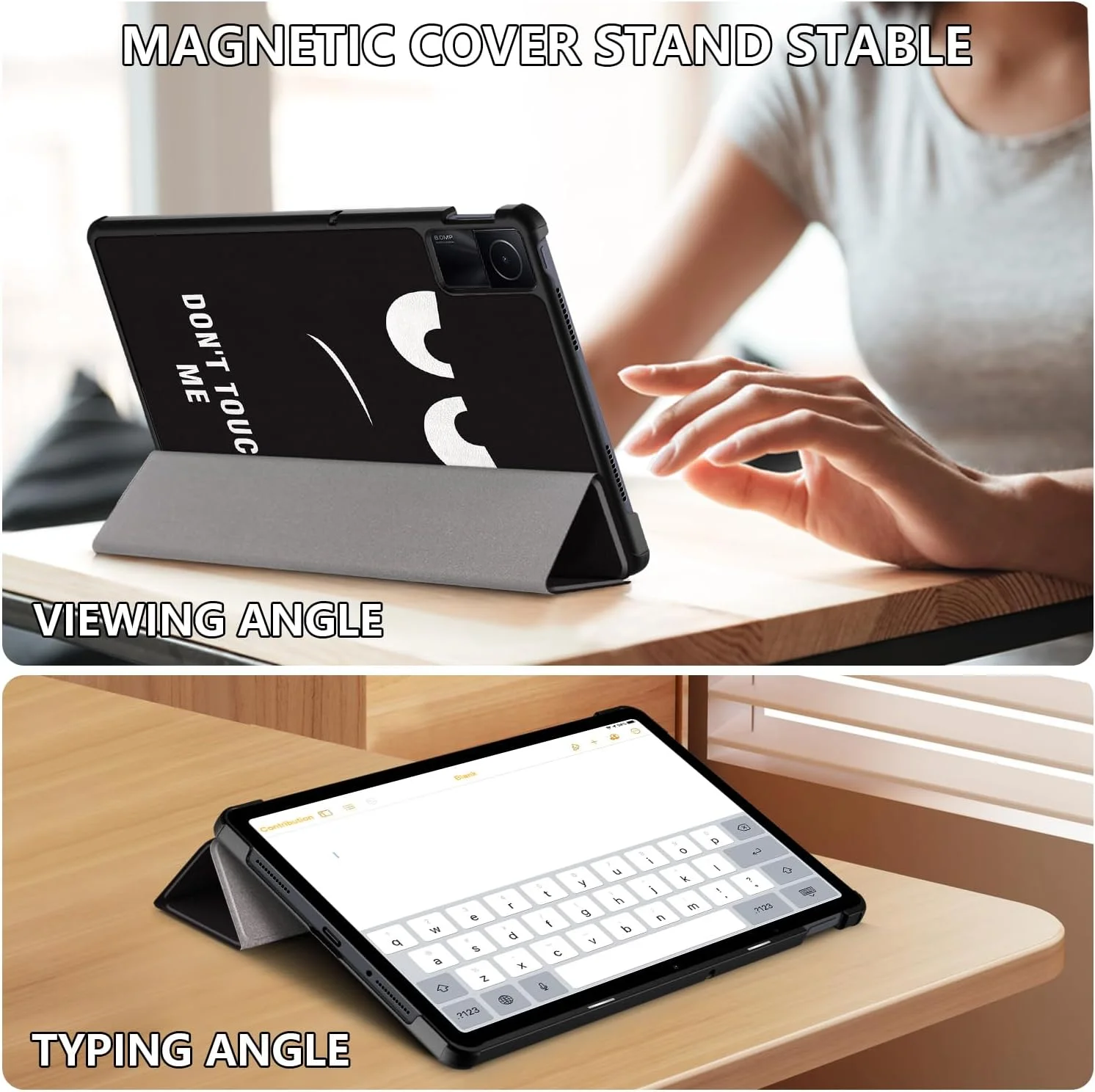 کیف محافظ تبلت شیائومی Redmi Pad SE سایز 11 اینچ 2023 برند Yiernuo، کیف محافظ باریک با قابلیت خواب/بیدار شدن خودکار، Don't Touch کیف محافظ تبلت شیائومی Redmi Pad SE سایز 11 اینچ 2023 برند Yiernuo، کیف محافظ باریک با قابلیت خواب/بیدار شدن خودکار، Don't Touch
