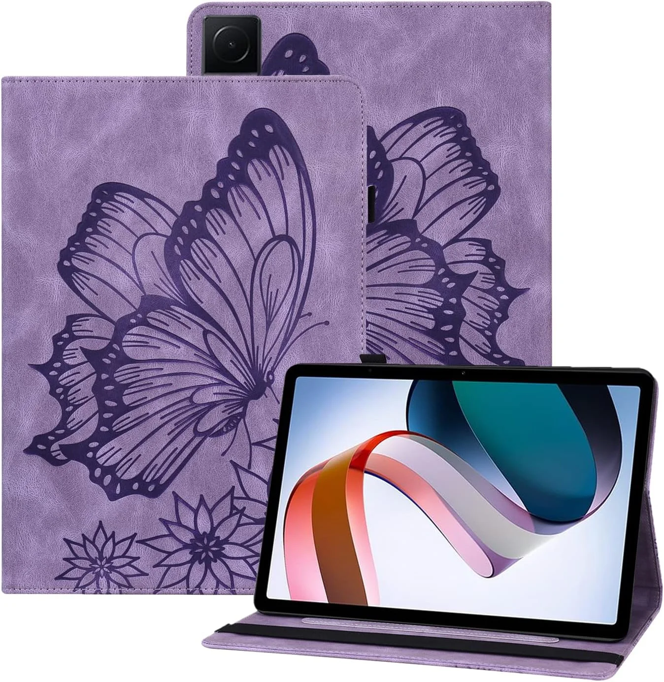 کیف SLLMYYX برای شیائومی ردمی پد 10.61 اینچ (نسخه 2022)، جلد تبلت باریک تاشو با طرح پروانه قدیمی برای ردمی پد 10.61 اینچ (بنفش) کیف SLLMYYX برای شیائومی ردمی پد 10.61 اینچ (نسخه 2022)، جلد تبلت باریک تاشو با طرح پروانه قدیمی برای ردمی پد 10.61 اینچ (بنفش)