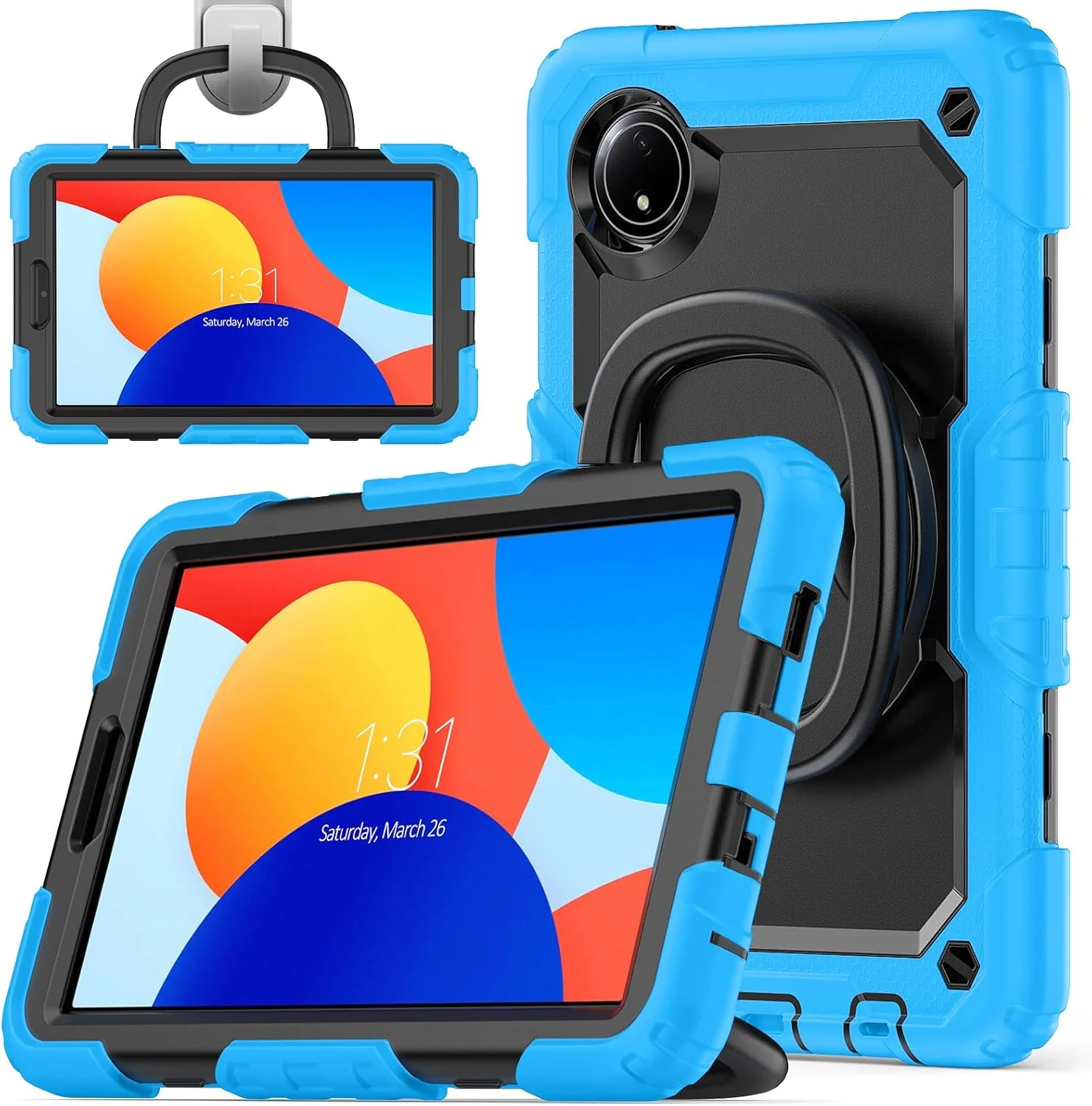 کیف محافظ تبلت مقاوم Nincyee برای Xiaomi Redmi Pad SE 8.7" 4G، کاور سیلیکونی ضد ضربه 3 در 1 با جای مداد، بند شانه، پایه تاشو نامرئی کیف محافظ تبلت مقاوم Nincyee برای Xiaomi Redmi Pad SE 8.7" 4G، کاور سیلیکونی ضد ضربه 3 در 1 با جای مداد، بند شانه، پایه تاشو نامرئی