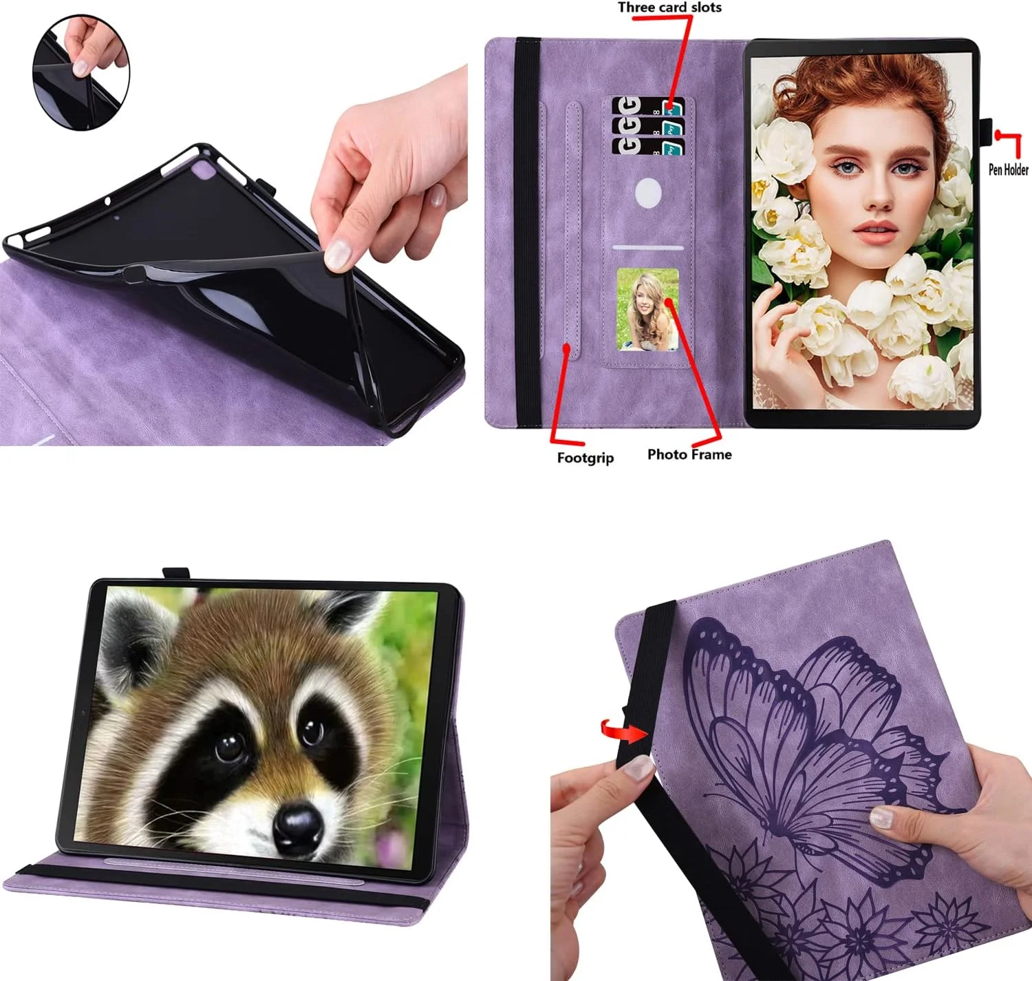 کیف SLLMYYX برای شیائومی ردمی پد 10.61 اینچ (نسخه 2022)، جلد تبلت باریک تاشو با طرح پروانه قدیمی برای ردمی پد 10.61 اینچ (بنفش) کیف SLLMYYX برای شیائومی ردمی پد 10.61 اینچ (نسخه 2022)، جلد تبلت باریک تاشو با طرح پروانه قدیمی برای ردمی پد 10.61 اینچ (بنفش)