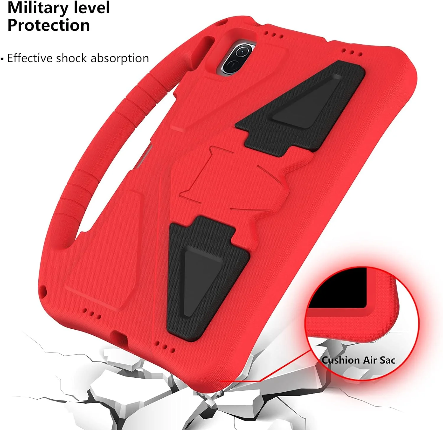 Gruattreay Compatible with Xiaomi Pad 6/ Pad 6 Pro 2023 Tablet Case for Kids - Durable Lightweight EVA Shockproof Protective Handle Stand Cover (Red) Gruattreay Compatible with Xiaomi Pad 6/ Pad 6 Pro 2023 Tablet Case for Kids - Durable Lightweight EVA Shockproof Protective Handle Stand Cover (Red)