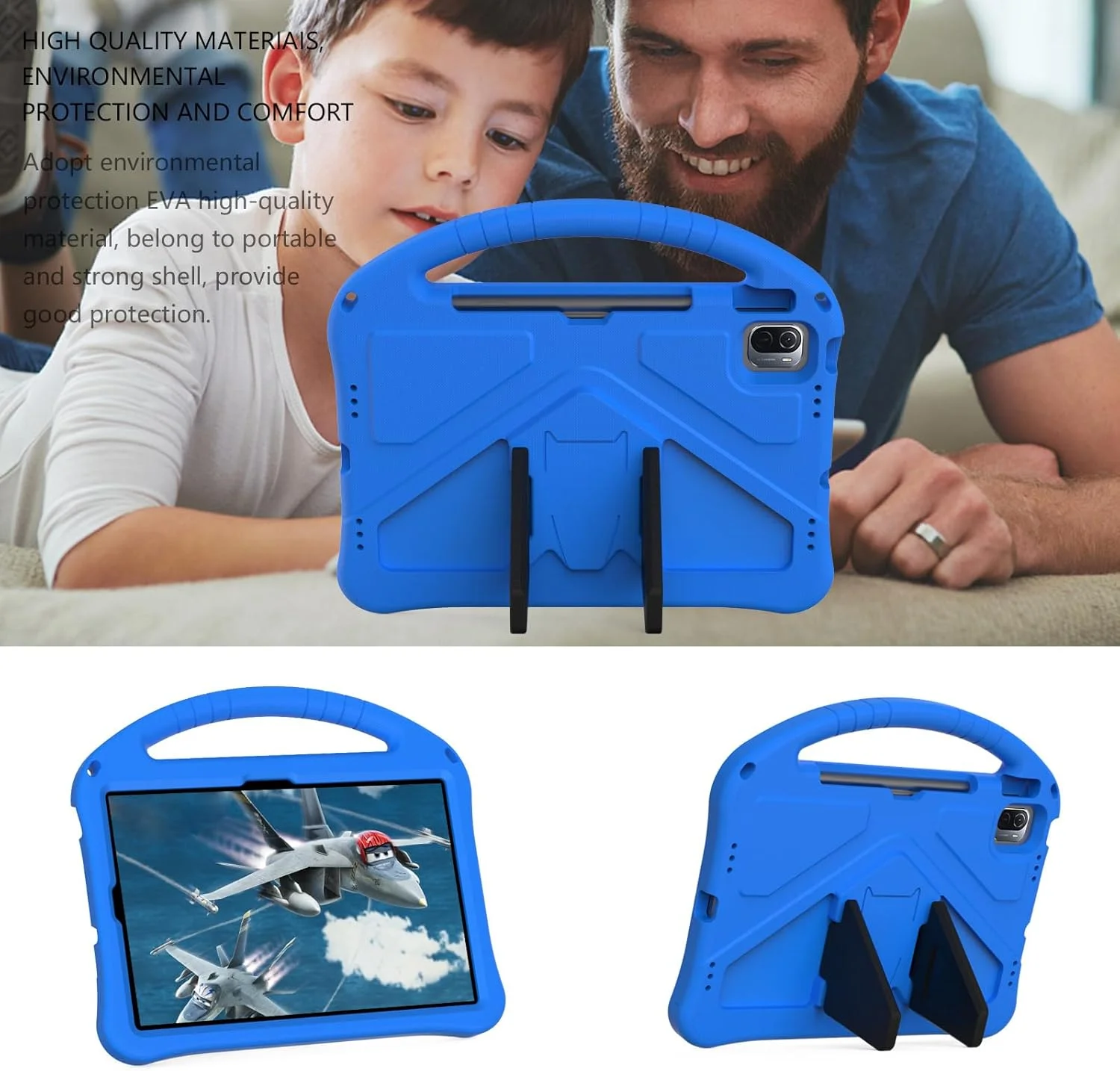 Gruattreay Compatible with Xiaomi Pad 6/ Pad 6 Pro 2023 Tablet Case for Kids - Durable Lightweight EVA Shockproof Protective Handle Stand Cover (Red) Gruattreay Compatible with Xiaomi Pad 6/ Pad 6 Pro 2023 Tablet Case for Kids - Durable Lightweight EVA Shockproof Protective Handle Stand Cover (Red)