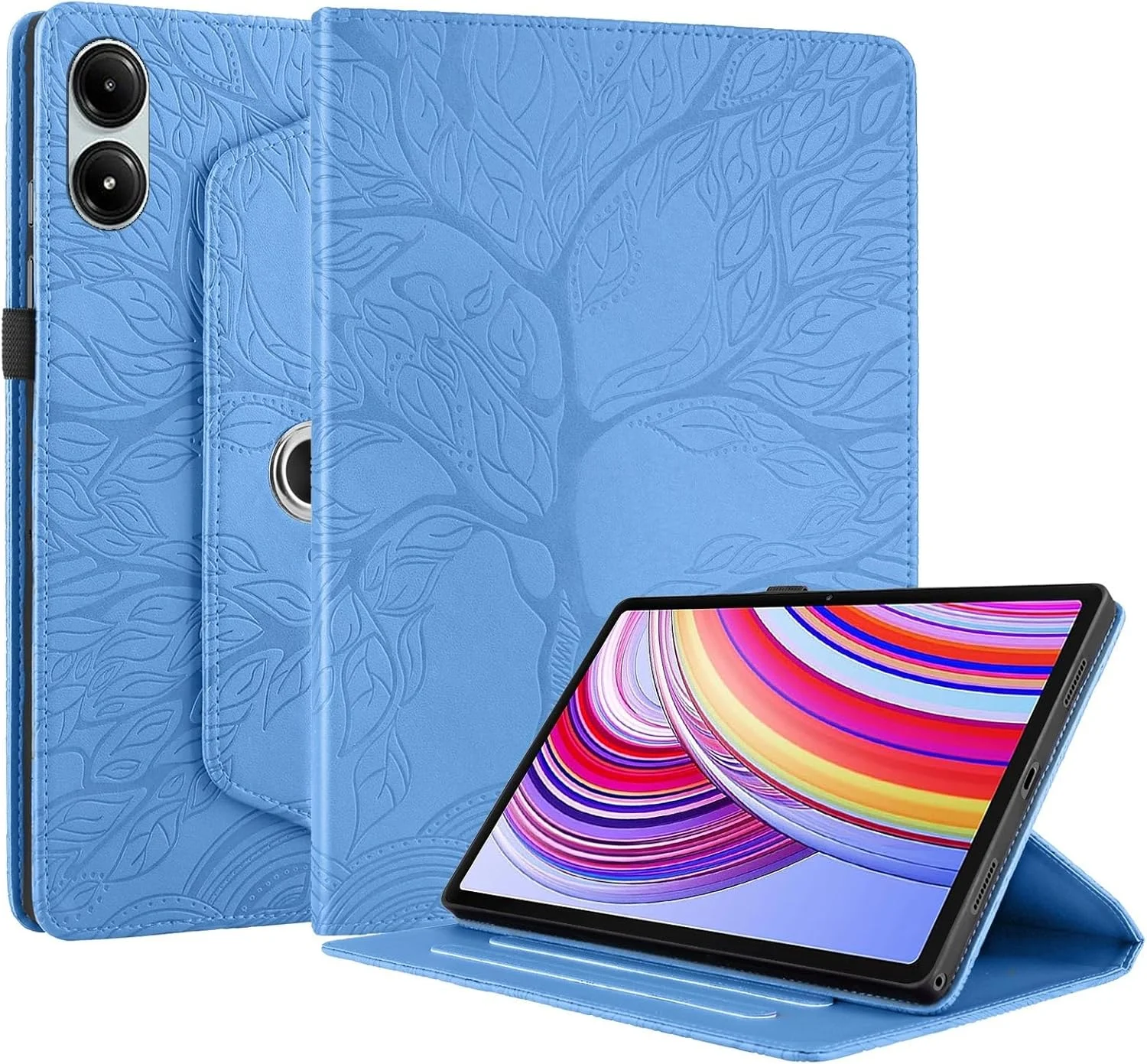 کیف تبلت شیائومی ردمی پد پرو 12.1 اینچ 2024 طرح برجسته درخت زندگی، تاشو و دارای استند (آبی) کیف تبلت شیائومی ردمی پد پرو 12.1 اینچ 2024 طرح برجسته درخت زندگی، تاشو و دارای استند (آبی)