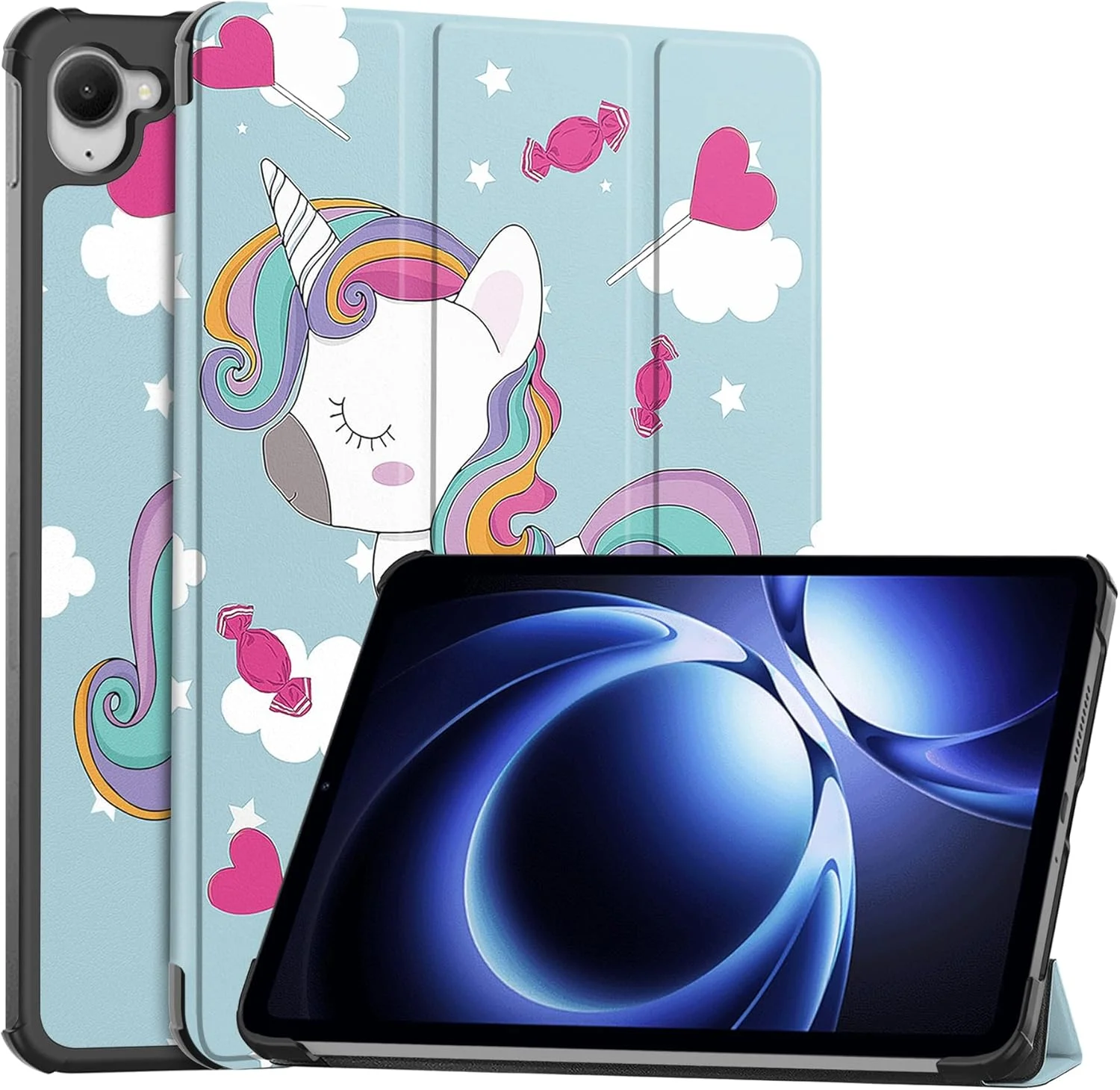 کیف تبلت Gruattreay سازگار با شیائومی Redmi K Pad 8.8 اینچ 2025، کیف چرمی PU سه تایی سبک وزن، ضد ضربه، پوشش محافظ پایه برای Redmi K Pad 8.8 اینچ (تک شاخ) کیف تبلت Gruattreay سازگار با شیائومی Redmi K Pad 8.8 اینچ 2025، کیف چرمی PU سه تایی سبک وزن، ضد ضربه، پوشش محافظ پایه برای Redmi K Pad 8.8 اینچ (تک شاخ)