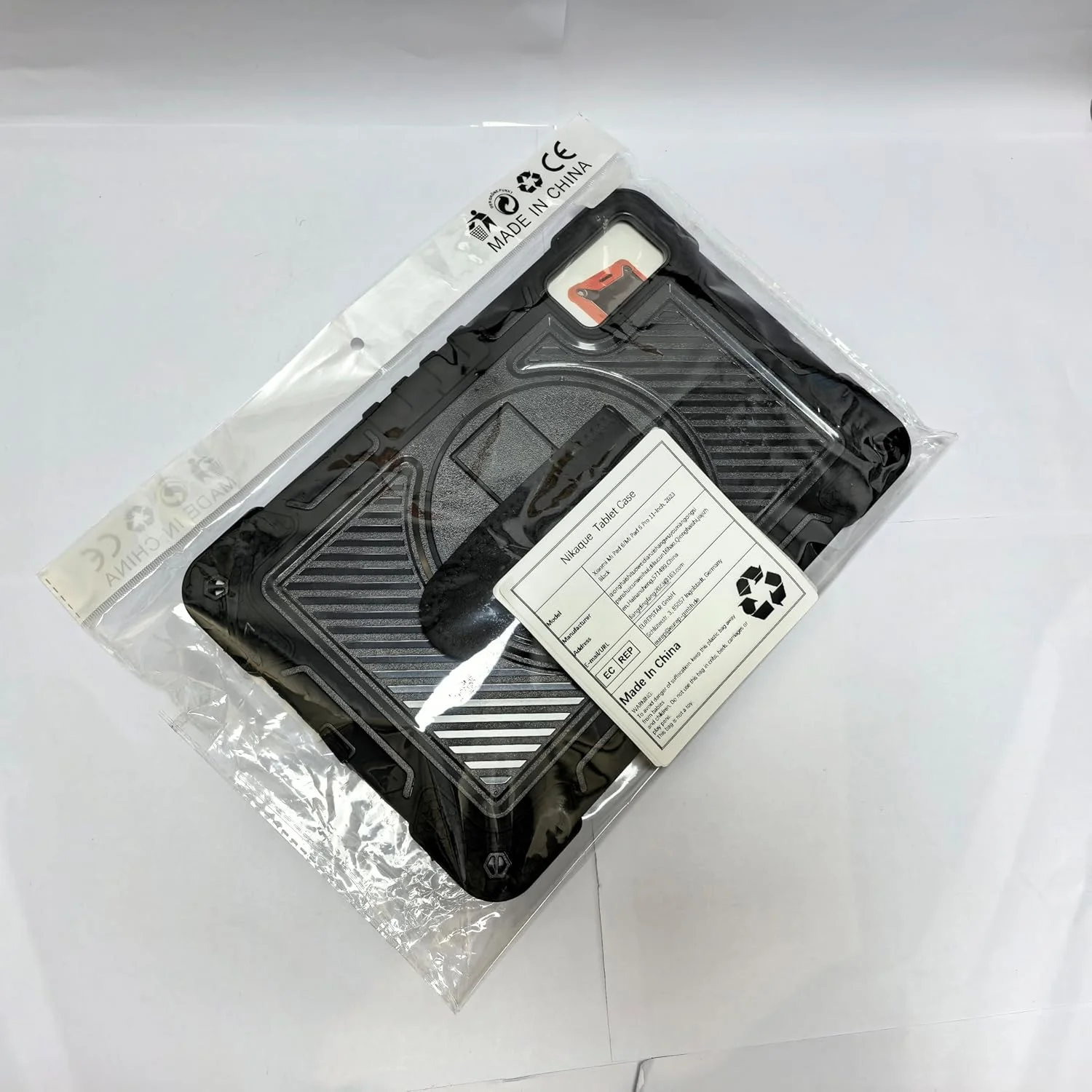 کیف تبلت Nikaque برای شیائومی Mi Pad 6/Mi Pad 6 Pro (11 اینچی، مدل 2023)، مقاوم در برابر ضربه، سه لایه، پایه چرخان 360 درجه، همراه با بند شانه و دست، مشکی کامل کیف تبلت Nikaque برای شیائومی Mi Pad 6/Mi Pad 6 Pro (11 اینچی، مدل 2023)، مقاوم در برابر ضربه، سه لایه، پایه چرخان 360 درجه، همراه با بند شانه و دست، مشکی کامل