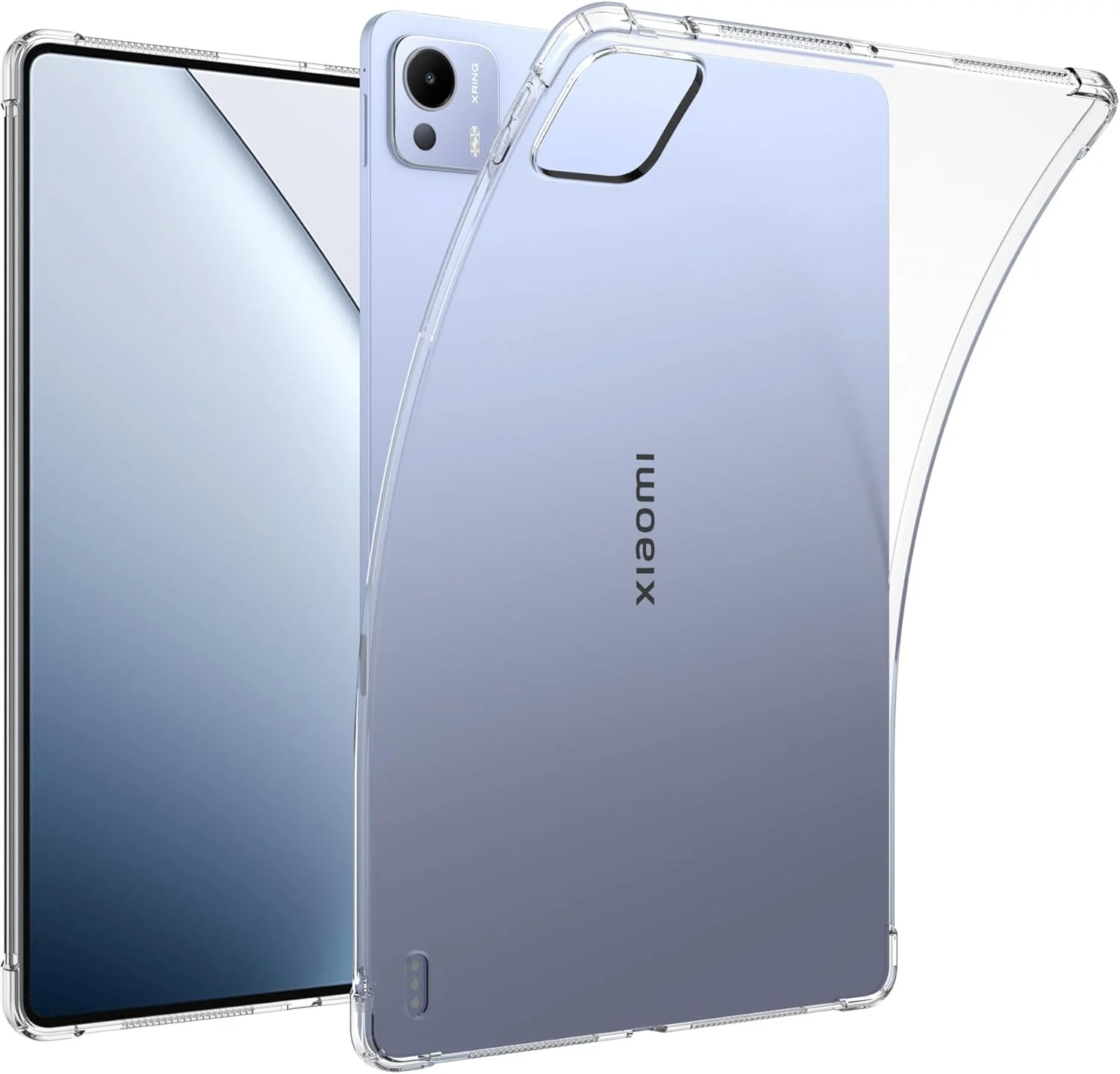 کاور شفاف گروتری سازگار با تبلت شیائومی پد 7 اولترا 14 اینچی مدل 2025، [محافظت ایربگ] کاور محافظ پشتی نرم و انعطاف پذیر TPU ضد ضربه و شفاف