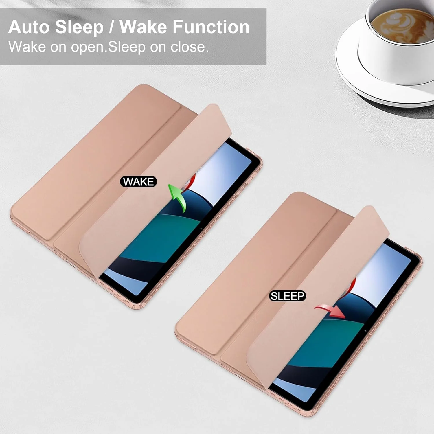 کاور هوشمند تبلت سه تایی سازگار با شیائومی Redmi Pad 10.61 اینچ نسخه 2022، کاور پشتی شفاف و باریک TPU با پایه نگهدارنده مداد، ضد ضربه، قابلیت بیدار/خواب خودکار. صورتی کاور هوشمند تبلت سه تایی سازگار با شیائومی Redmi Pad 10.61 اینچ نسخه 2022، کاور پشتی شفاف و باریک TPU با پایه نگهدارنده مداد، ضد ضربه، قابلیت بیدار/خواب خودکار. صورتی